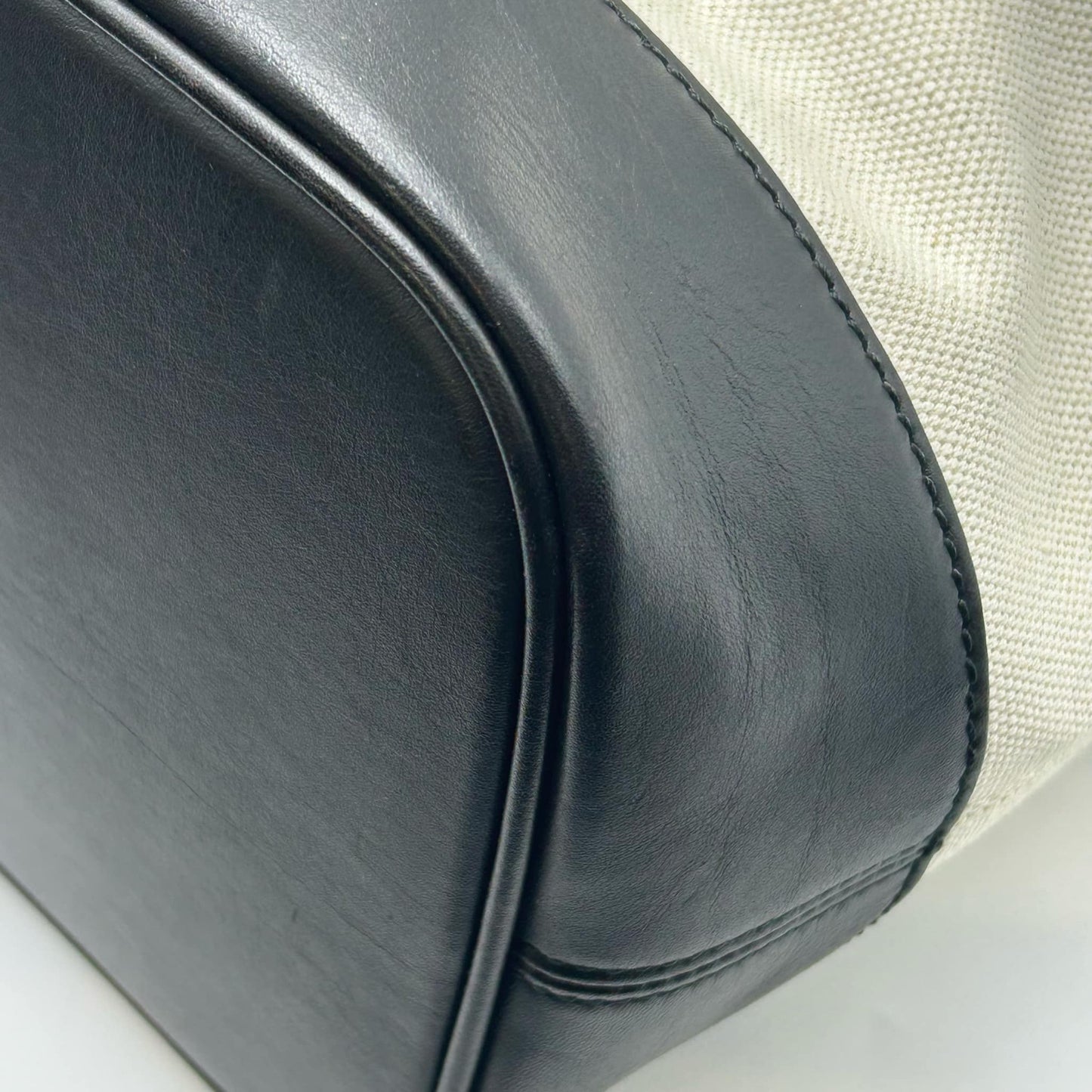 BALENCIAGA Canvas Navy Tote Bag