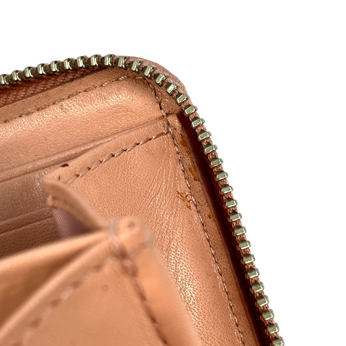 COACH Madison gathered leather zip around wallet