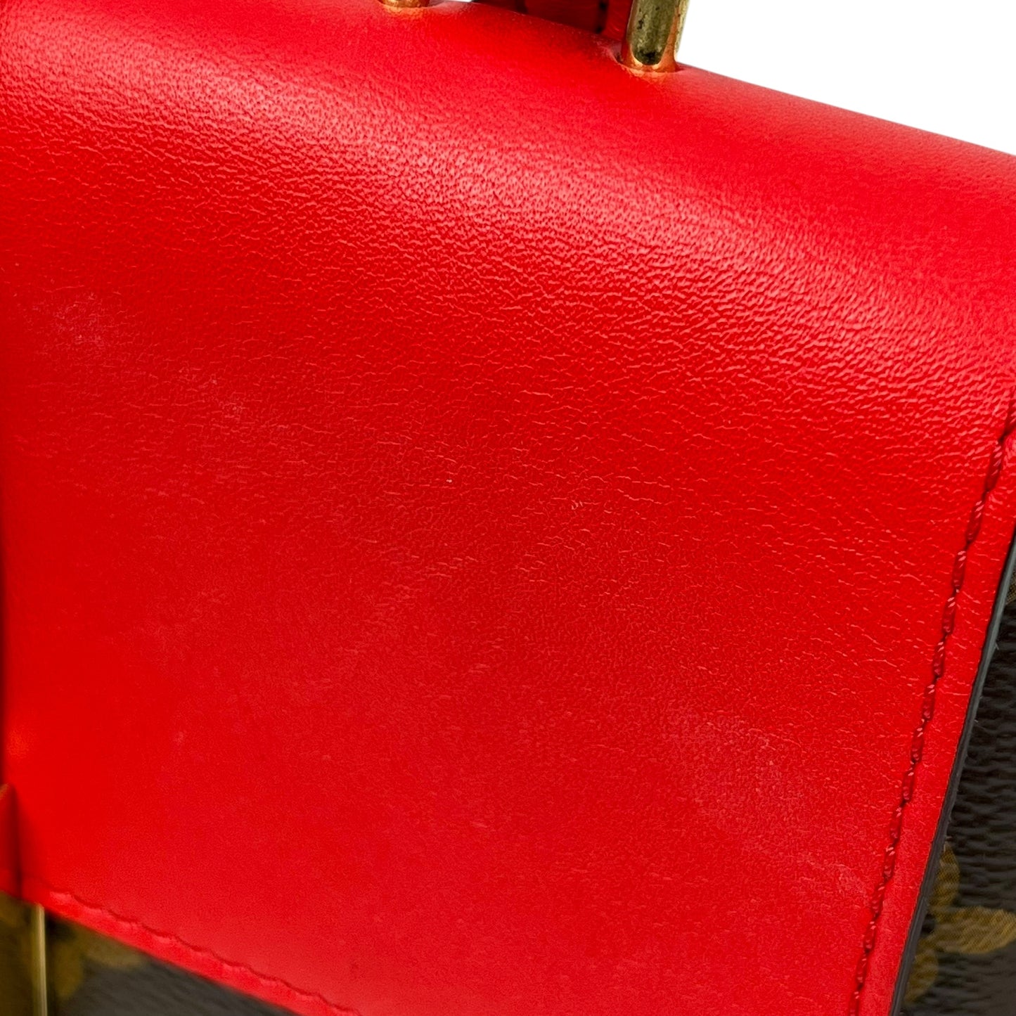 Louis Vuitton Lock BB Hand Bag Shoulder Bag - Red