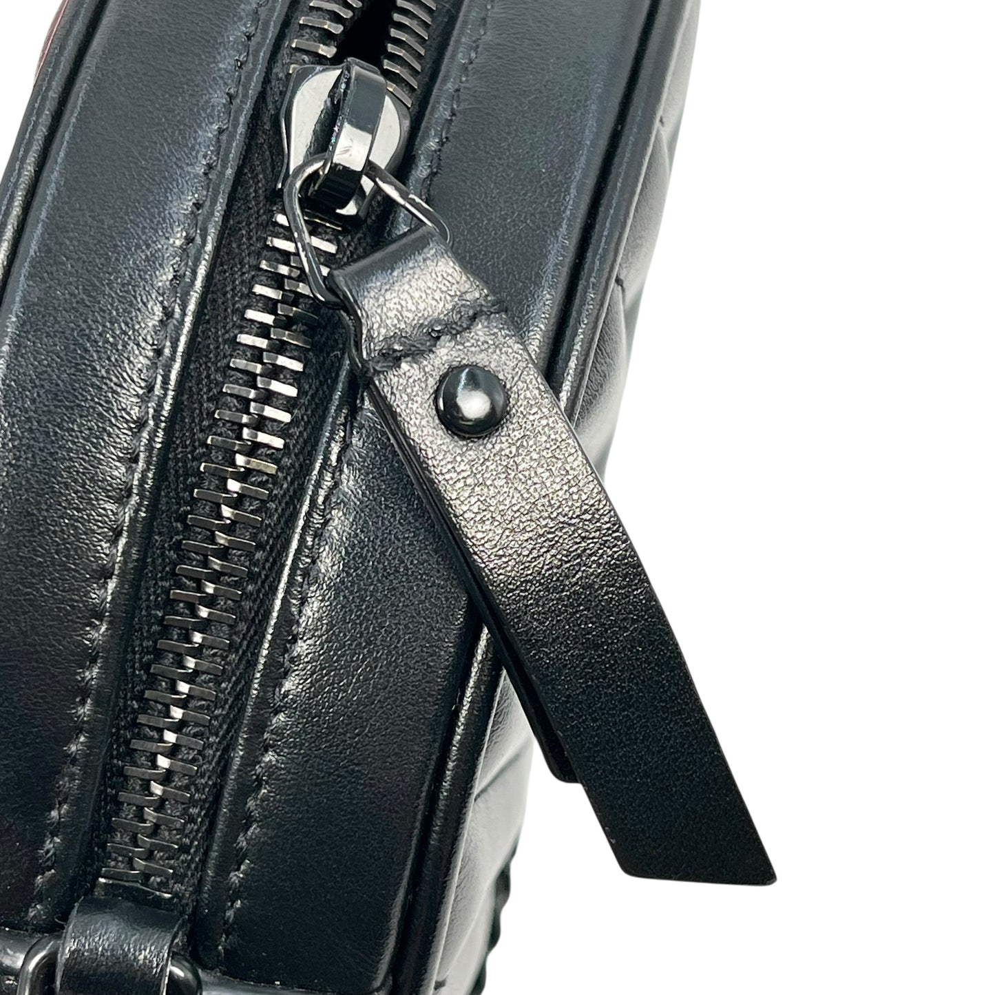 Saint Laurent Vinyle Mini Chain Shoulder Bag - Black
