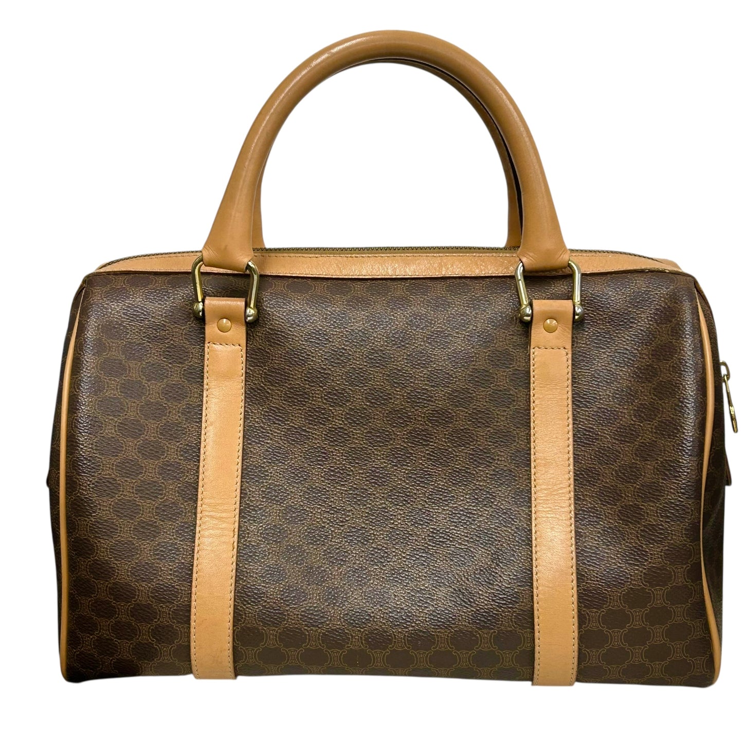CELINE Macadam Boston Hand Bag - Brown