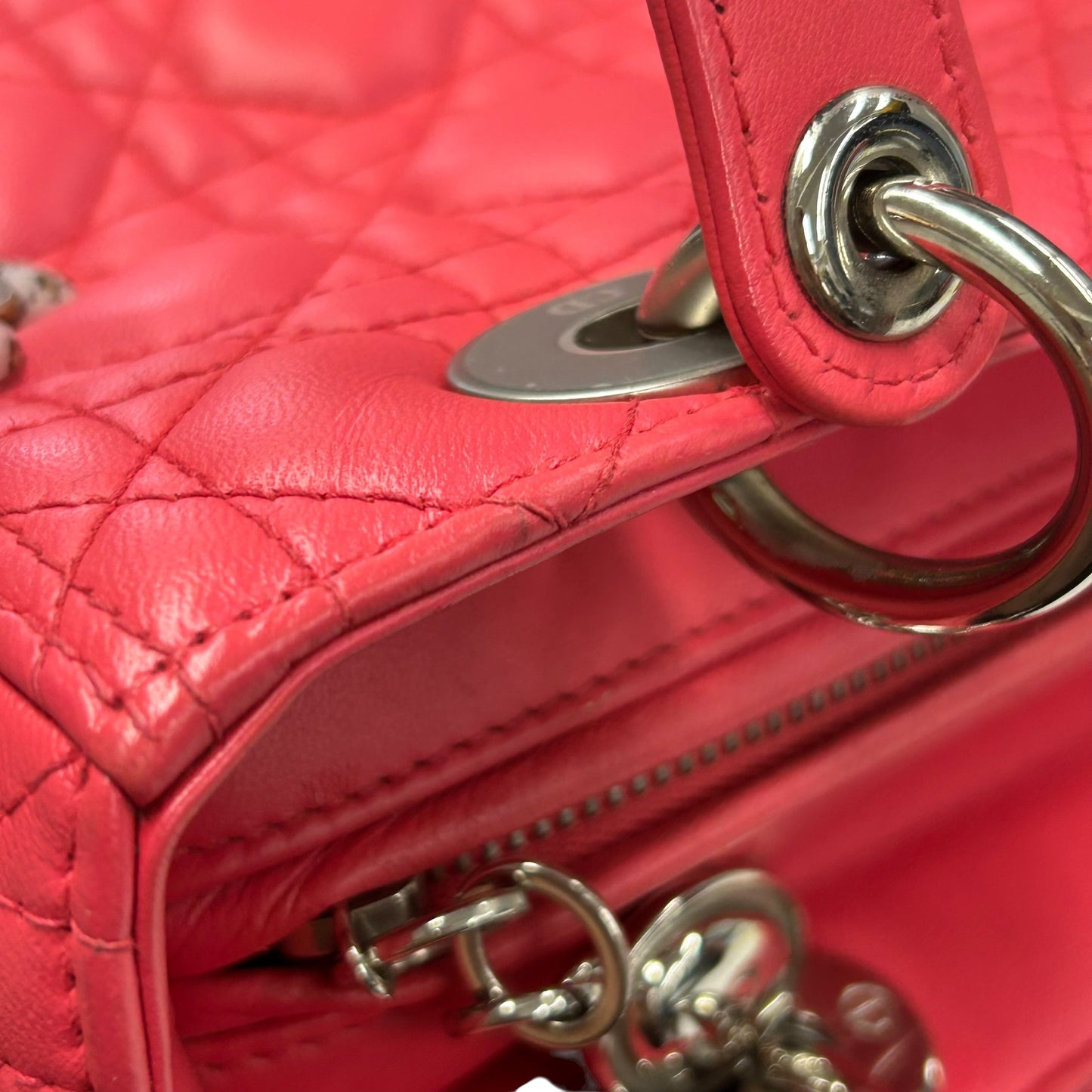 Dior Lady Dior 2way Bag - Pink