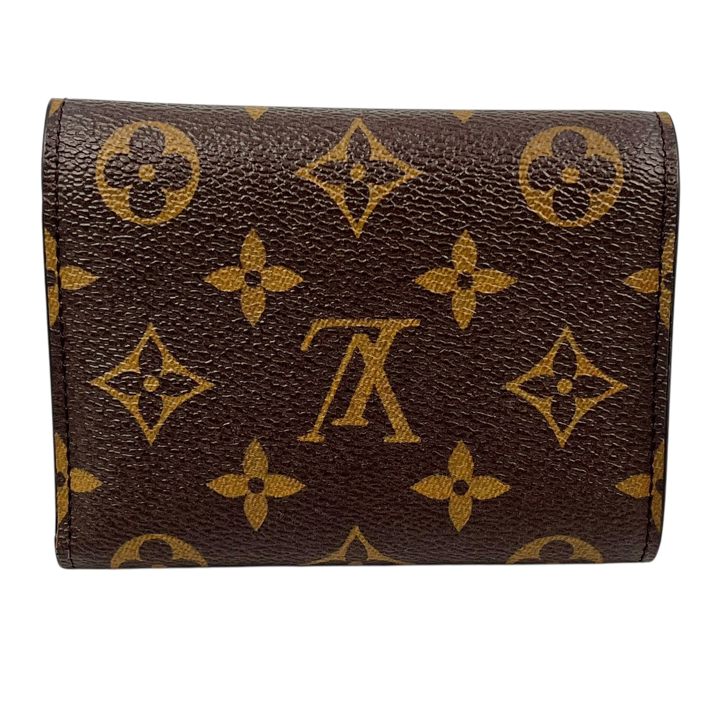 Louis Vuitton Monogram Portefeuille VIctorine Compact Wallet - Brown