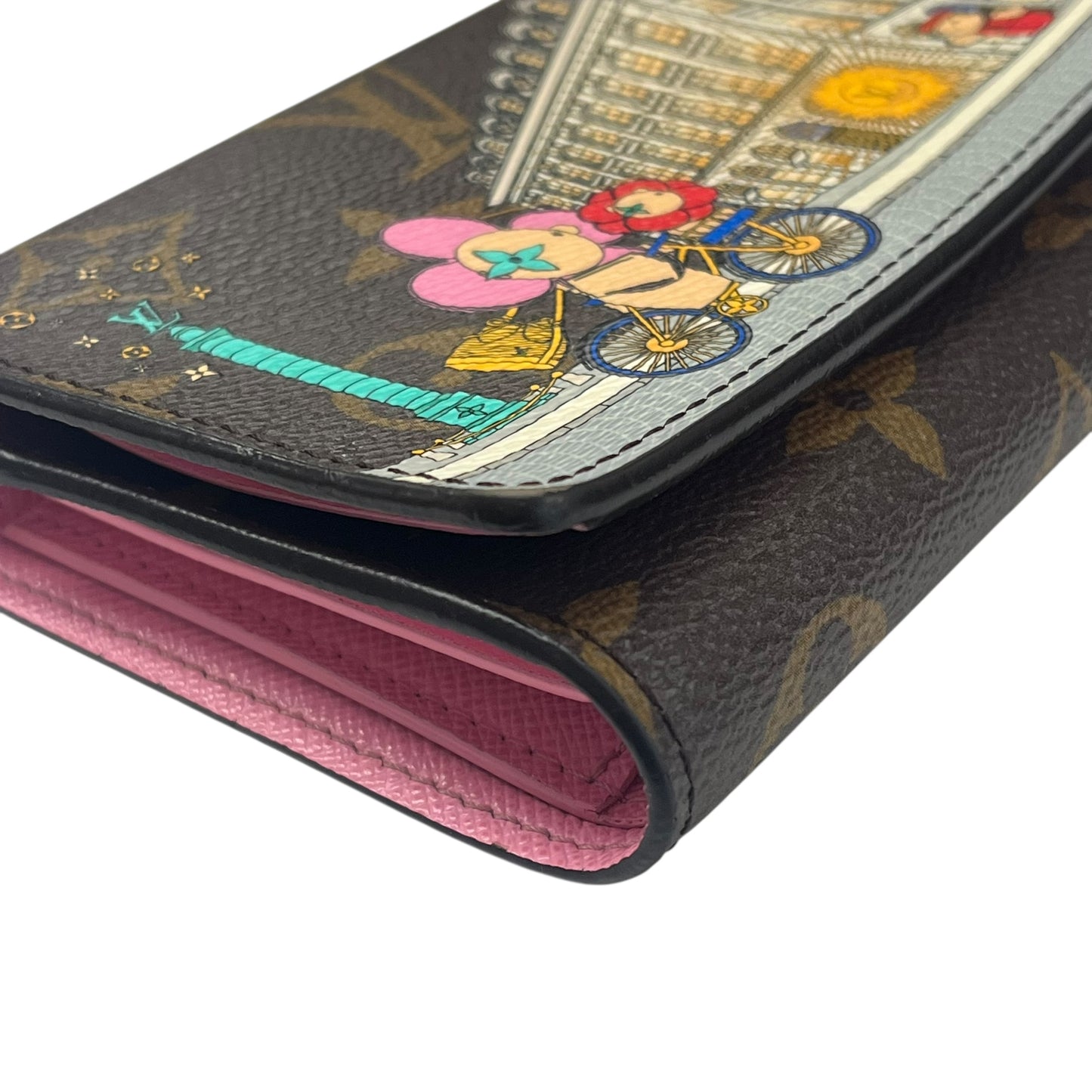 Louis Vuitton Monogram Portefeuille VIctorine Compact Wallet - Brown