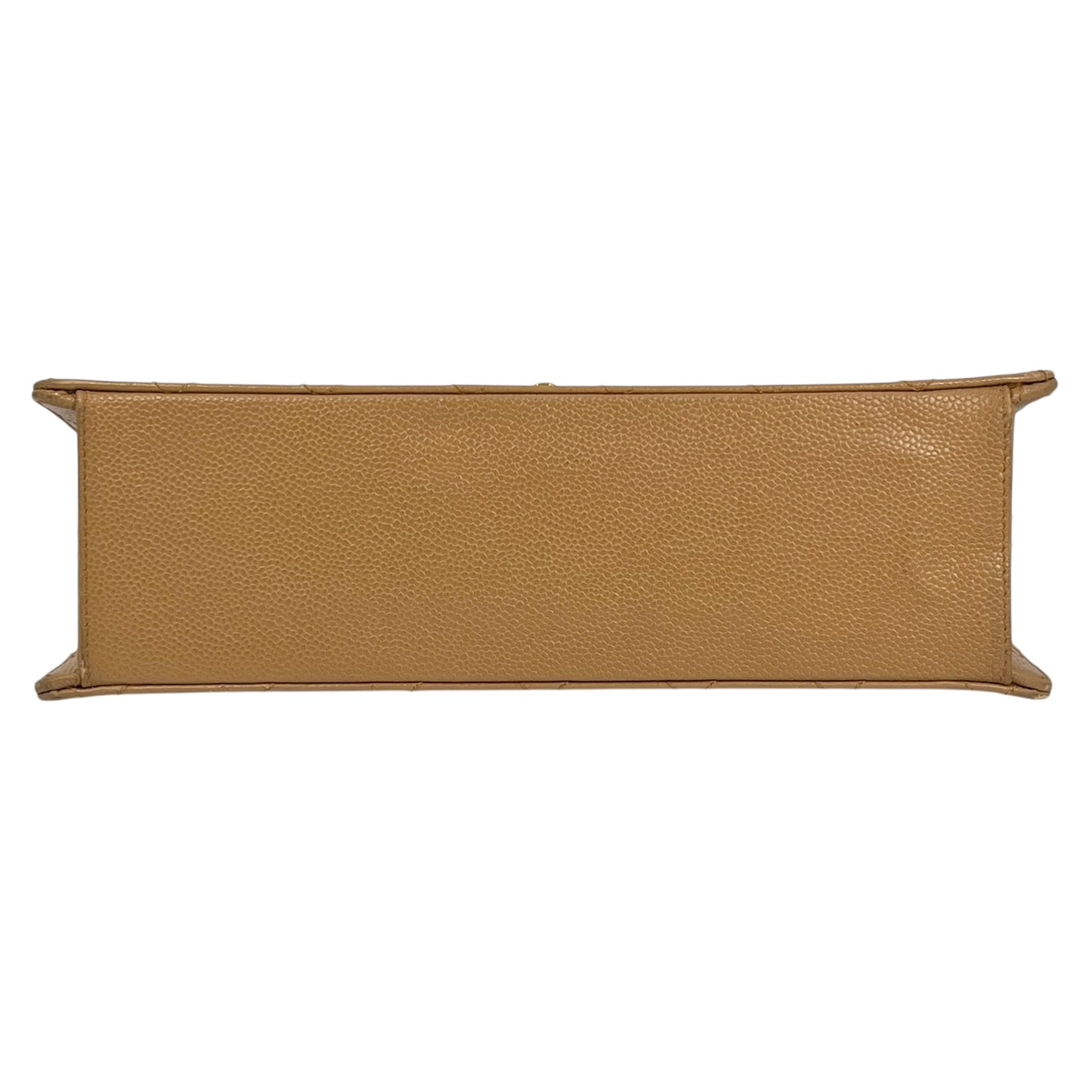 CHANEL Matelasse 30 Caviar Skin Gold Hardware Shoulder Bag - Beige Brown