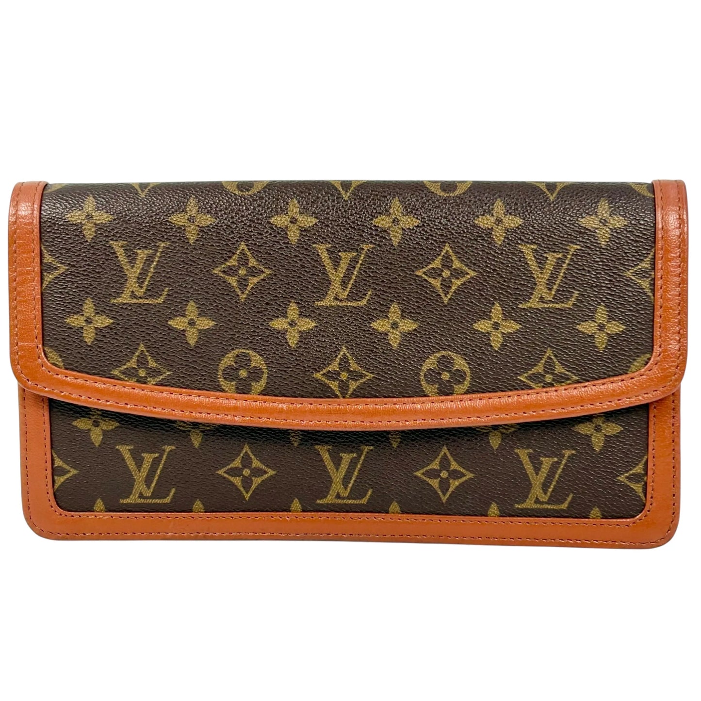 Louis Vuitton Monogram Pochette Dame Clutch Bag - Brown