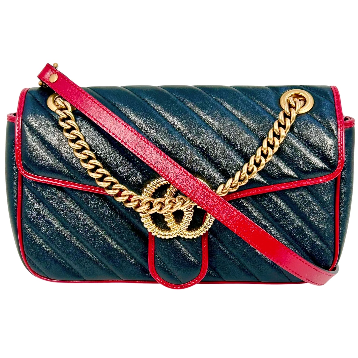GUCCI GG Marmont Quilted Chain Shoulder Bag