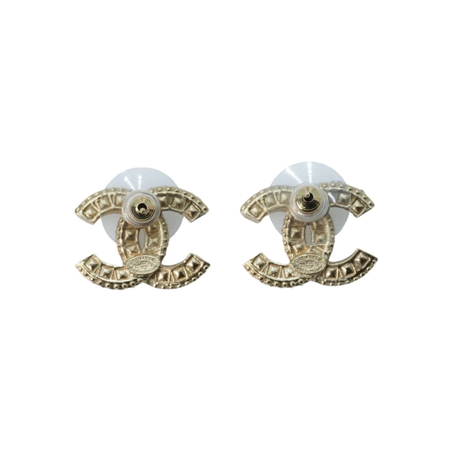 CHANEL Crystal Timeless CC Earring F21 V - Gold Plated