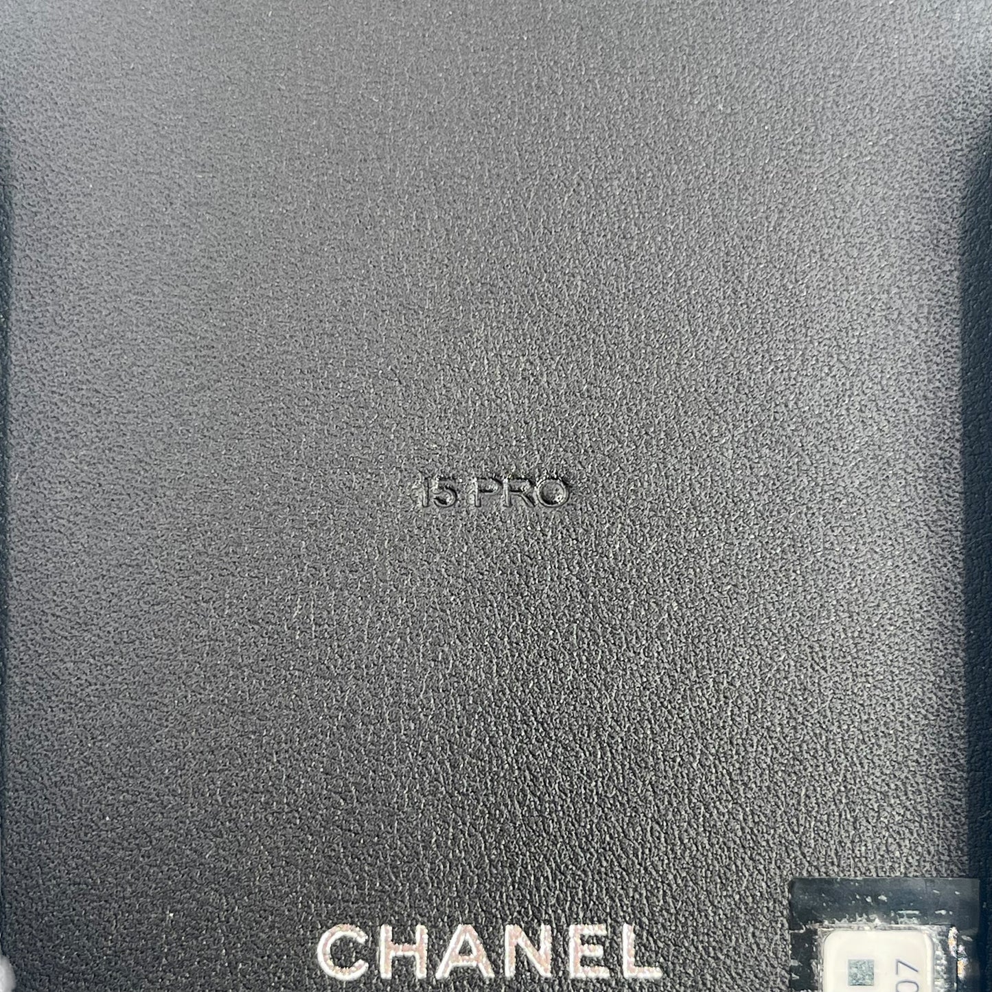 CHANEL Matelasse iPhone 15 Pro Phone Case - Black