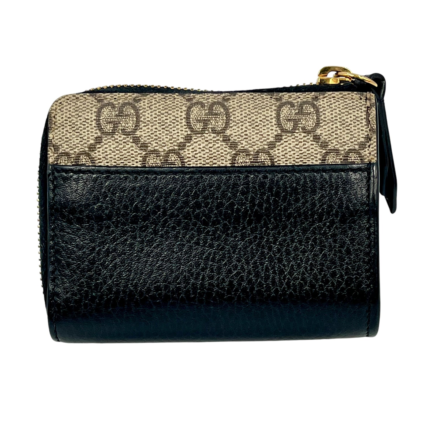 GUCCI GGsupreme×Leather Compact wallet