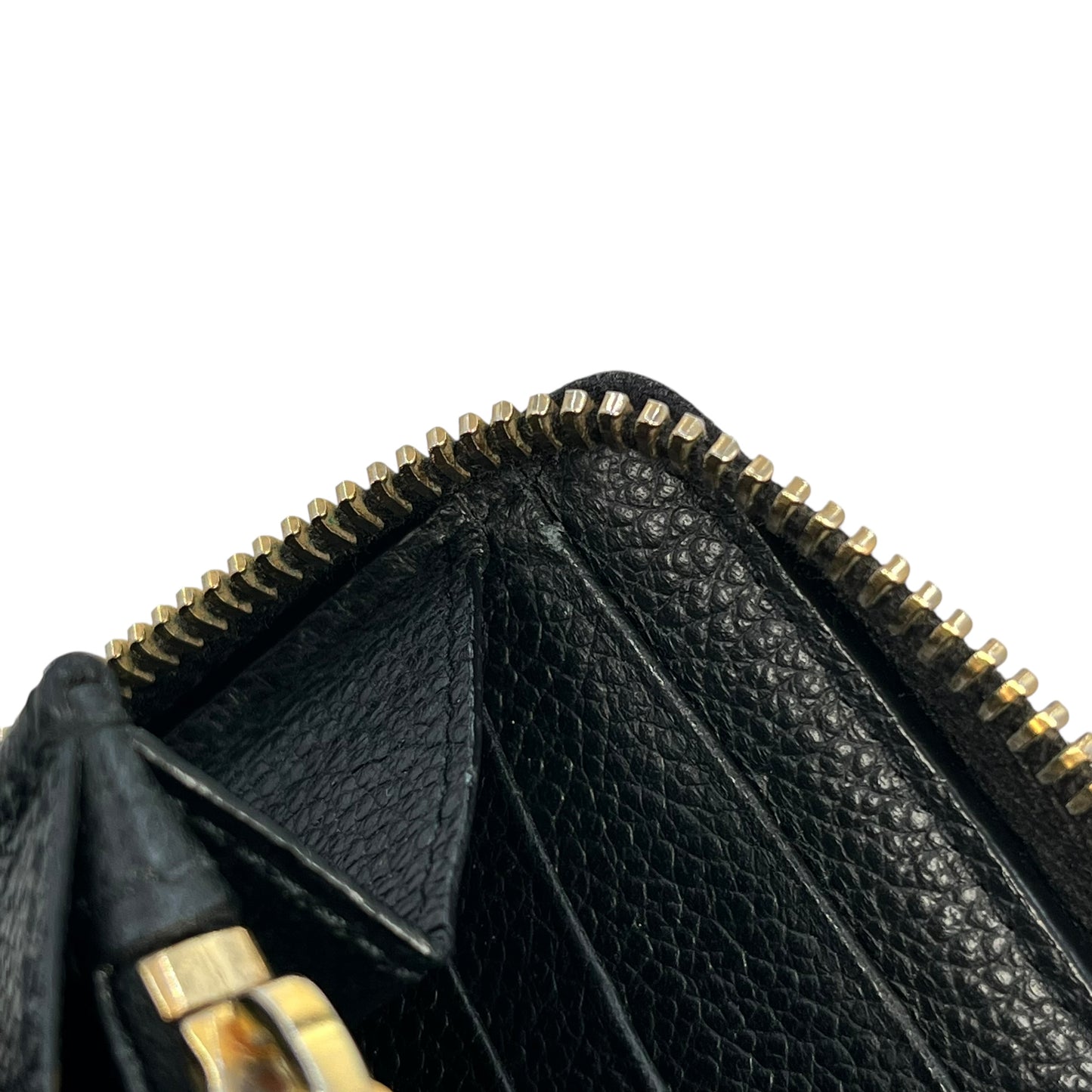 Saint Laurent YSL logo leather Round zip wallet