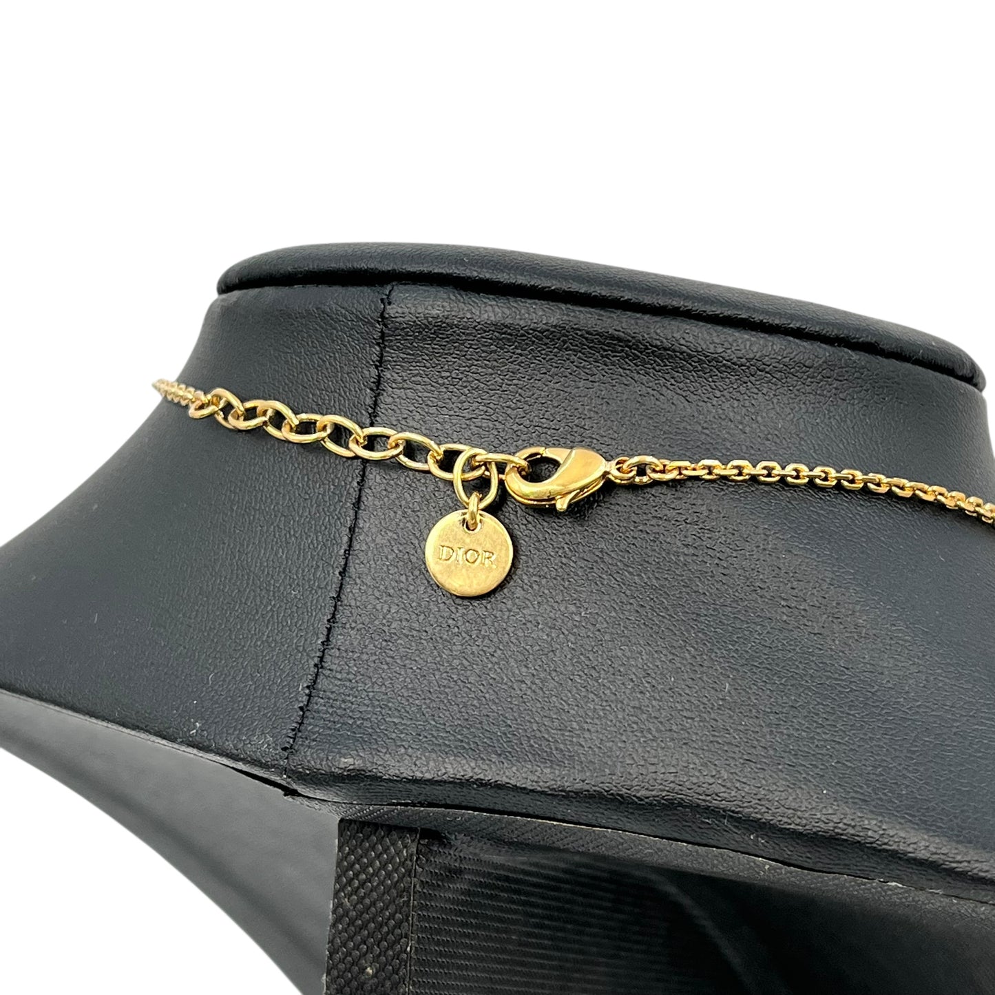 Dior CD Necklace Crystal Heart Charm