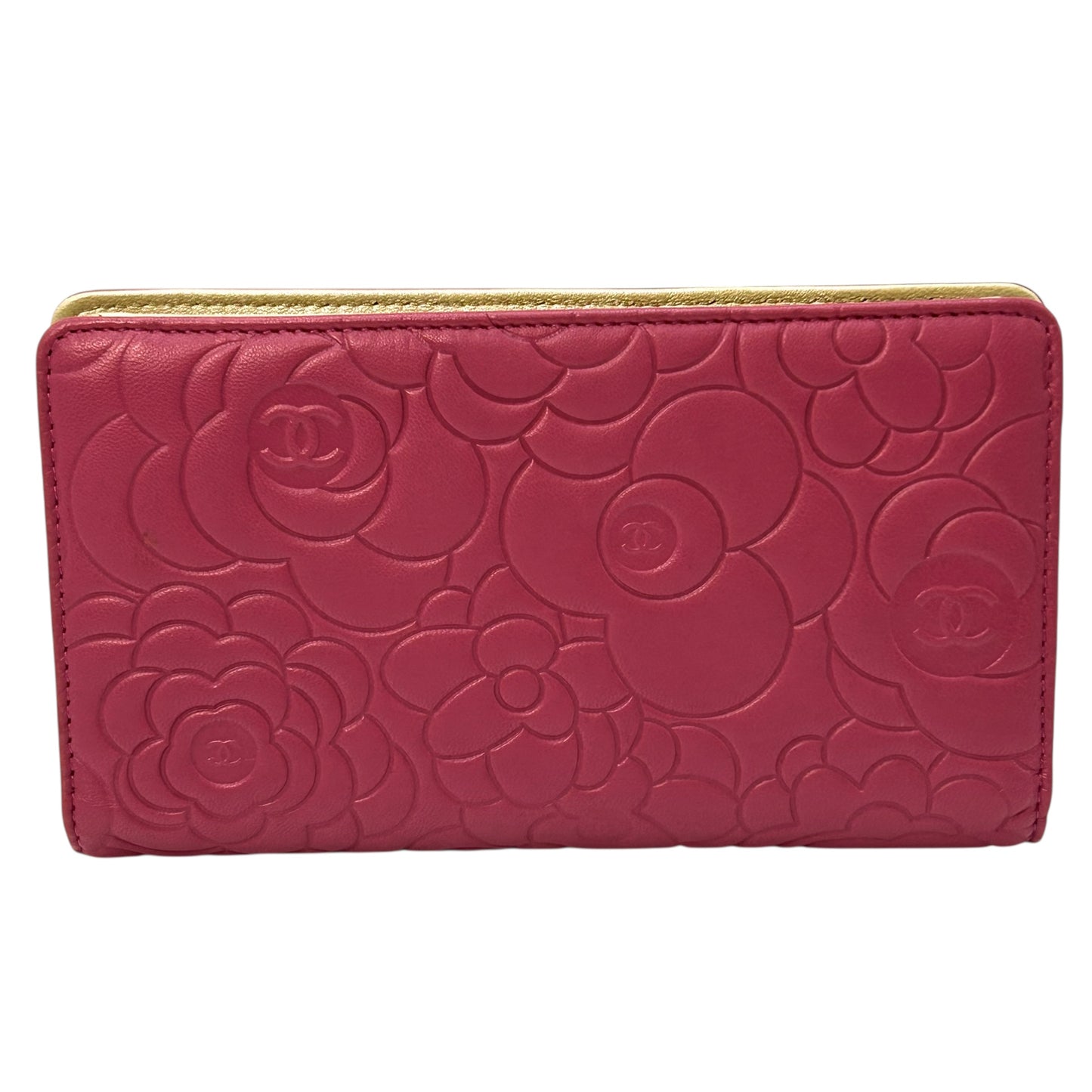 CHANEL Camellia Bi-fold long wallet
