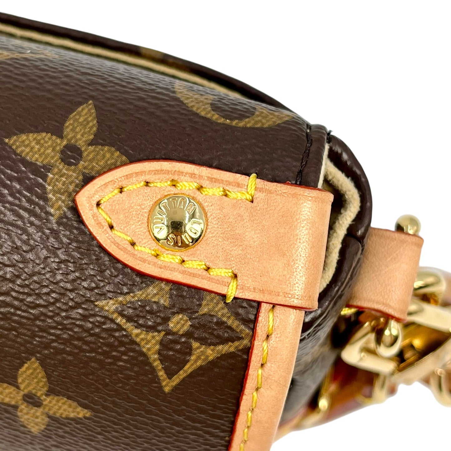 Louis Vuitton Monogram Saumur BB 2way Hand Bag -Brown