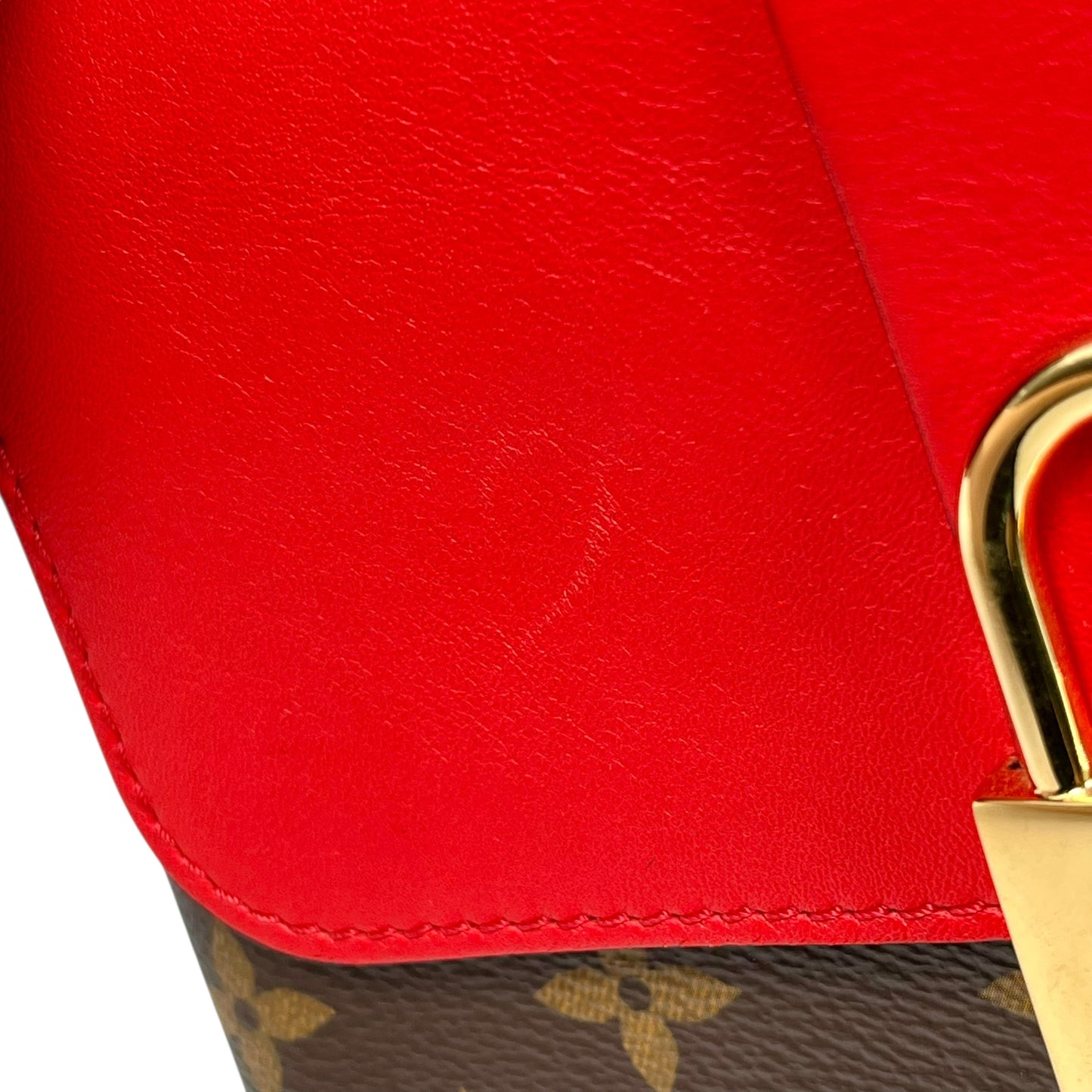 Louis Vuitton Lock BB Hand Bag Shoulder Bag - Red