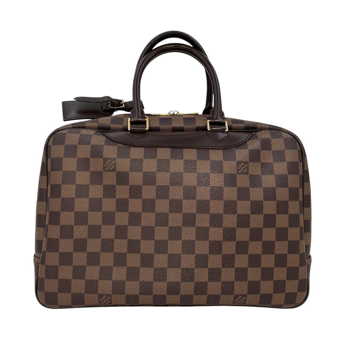 Louis Vuitton Damier Deauville Bowling Vanity Hand Bag
