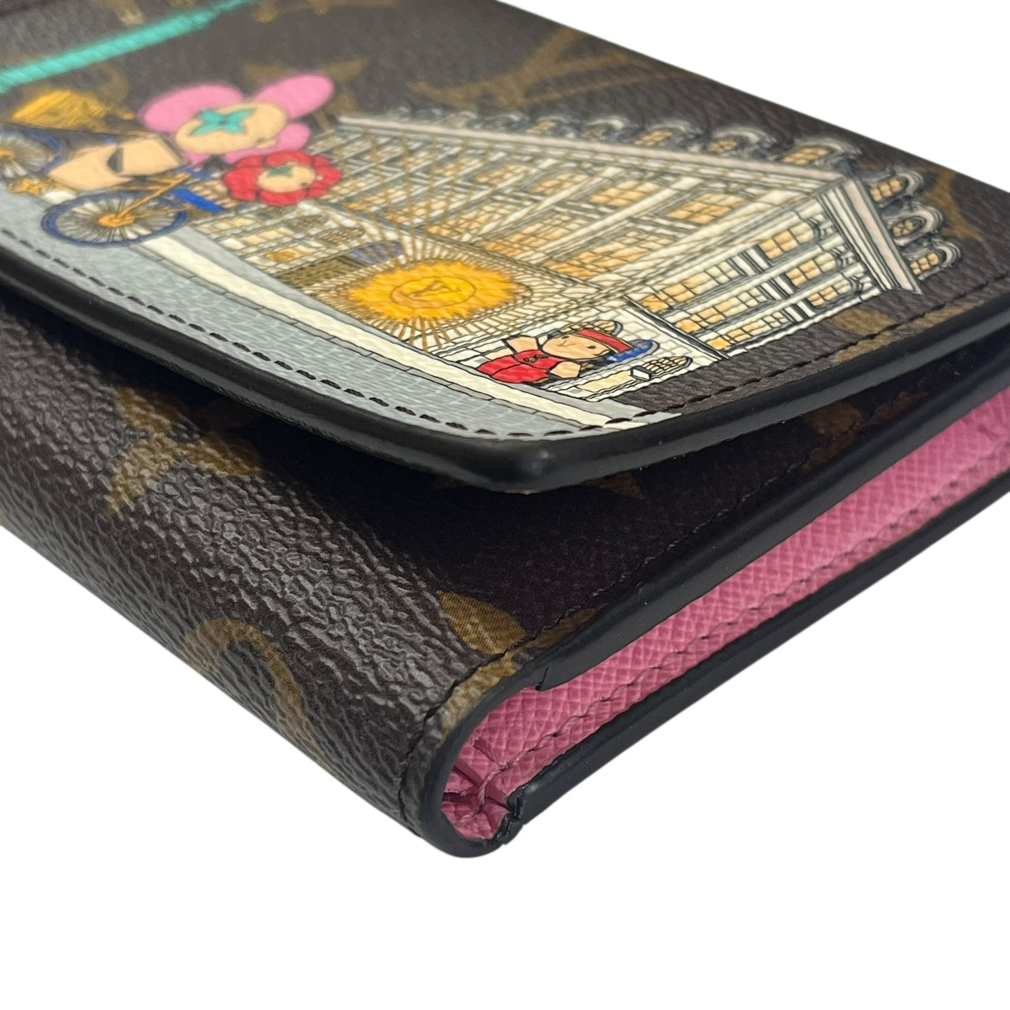 Louis Vuitton Monogram Portefeuille VIctorine Compact Wallet - Brown