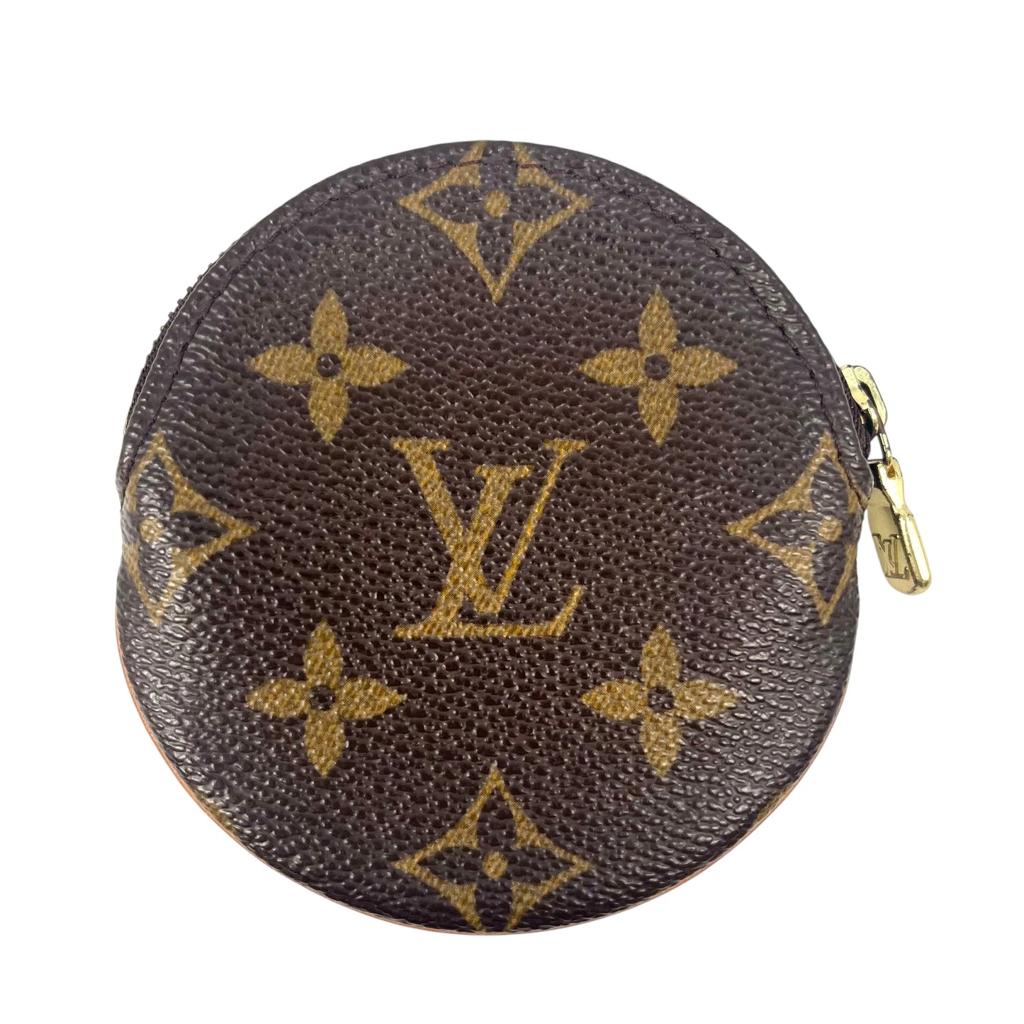 Louis Vuitton Monogram Porte-Monnaie Rond Coin Case - Brown