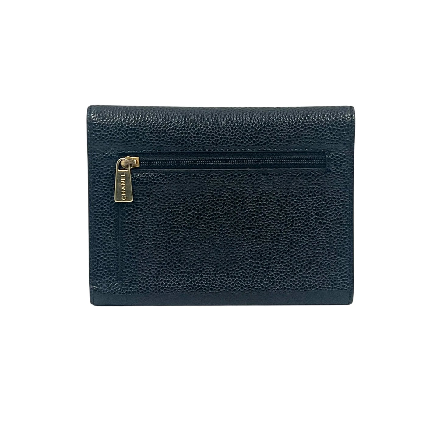 CHANEL Coco Mark Compact Wallet - Black