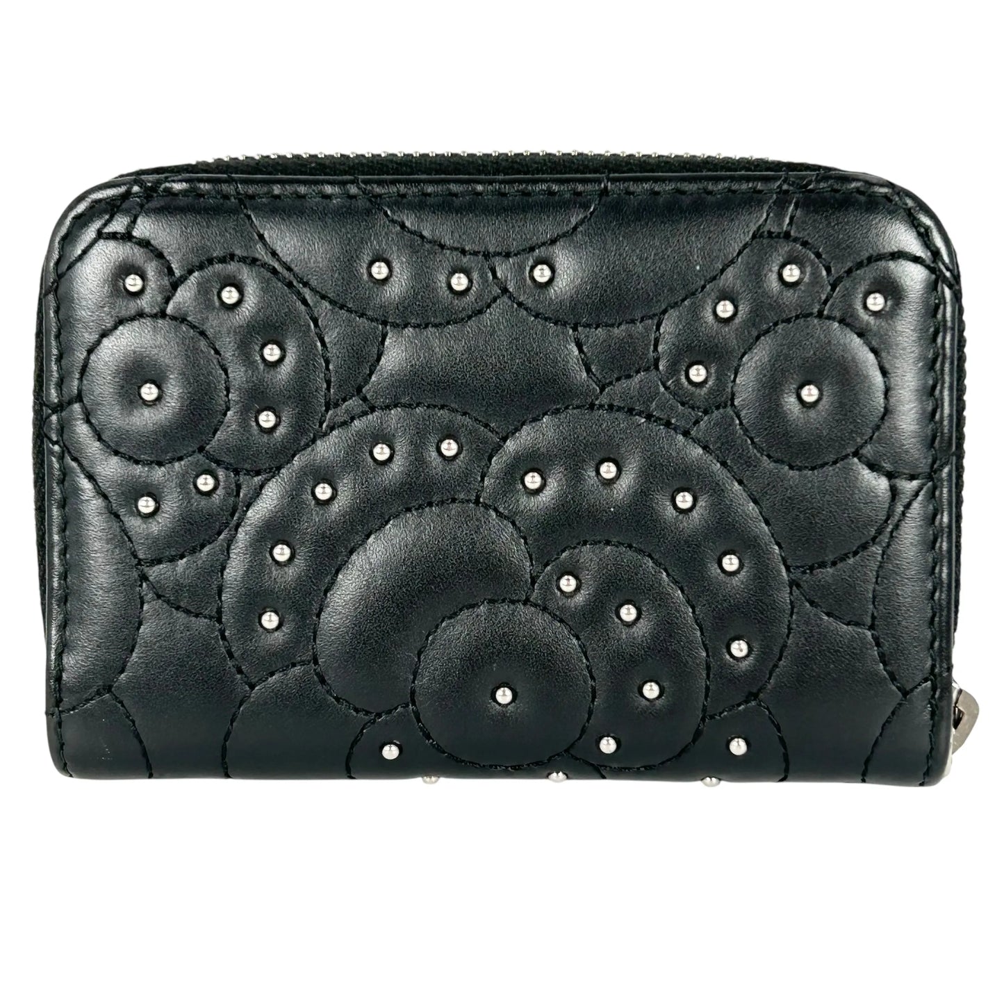 CHANEL Camellia Coin Purse Card Case Wallet - Black