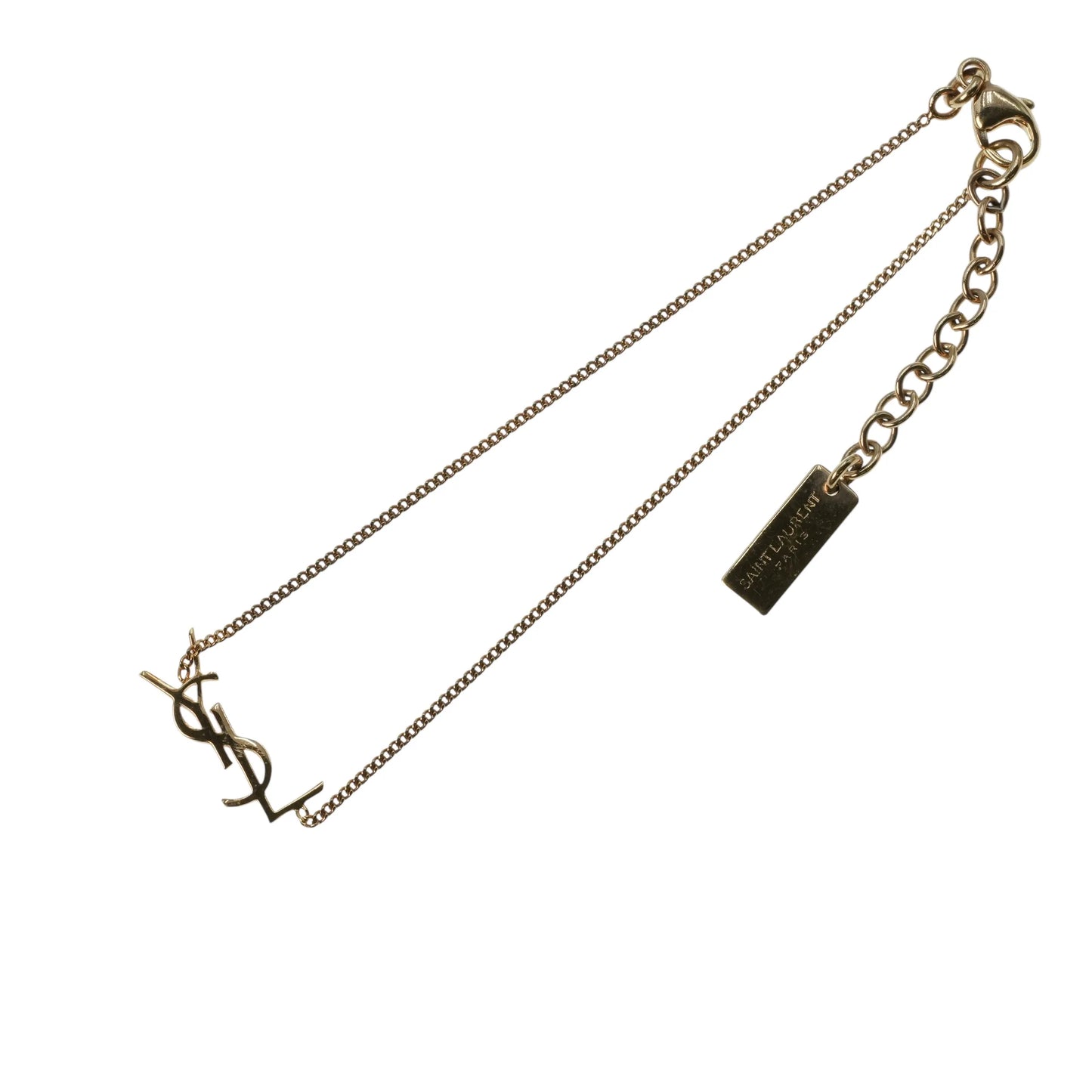 Saint Laurent YSL Logo Bracelet - Gold Plated