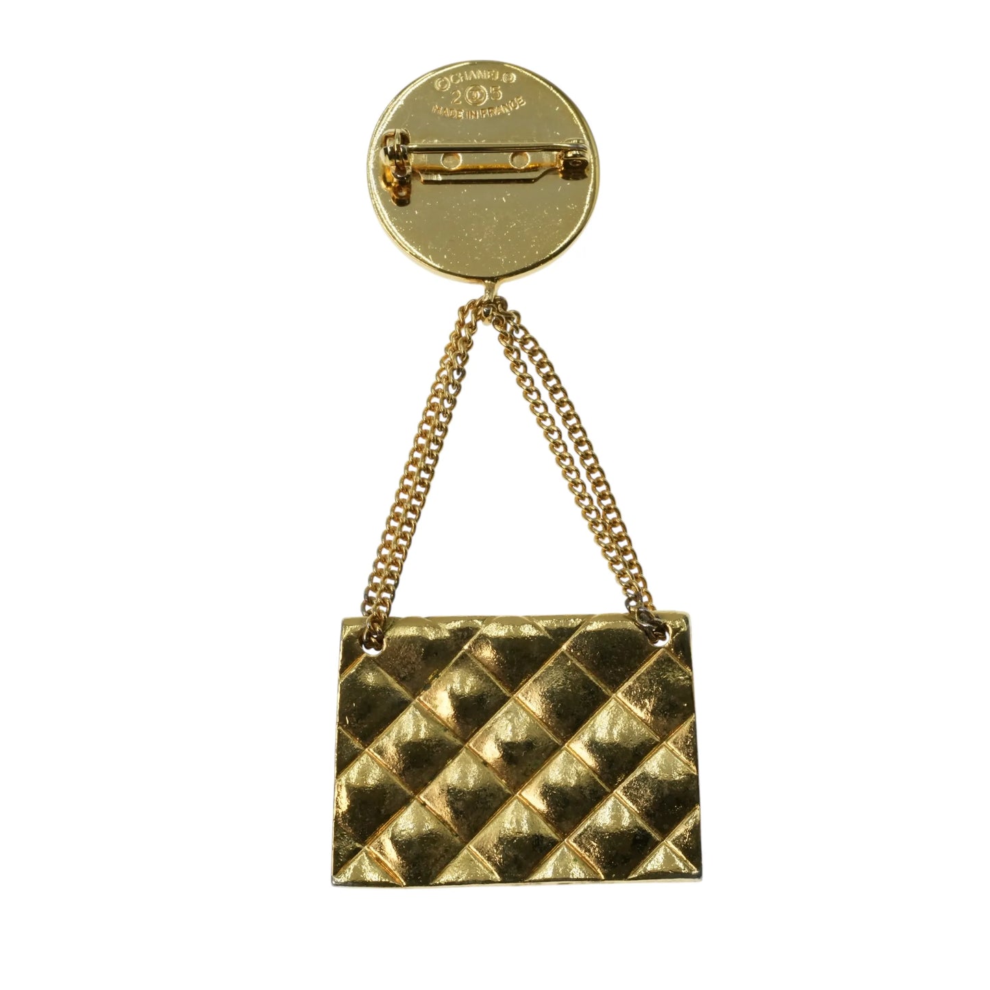 CHANEL Materasse CC Logo Brooch 25 - Gold Plated