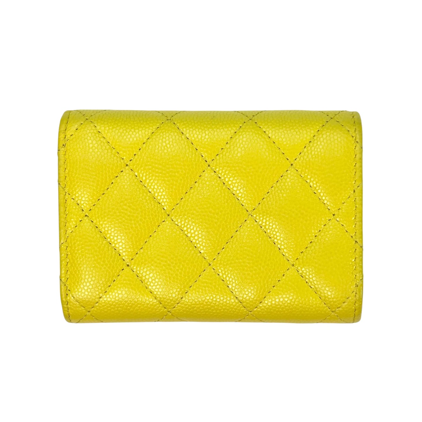CHANEL Materasse Small Compact Wallet - Yellow