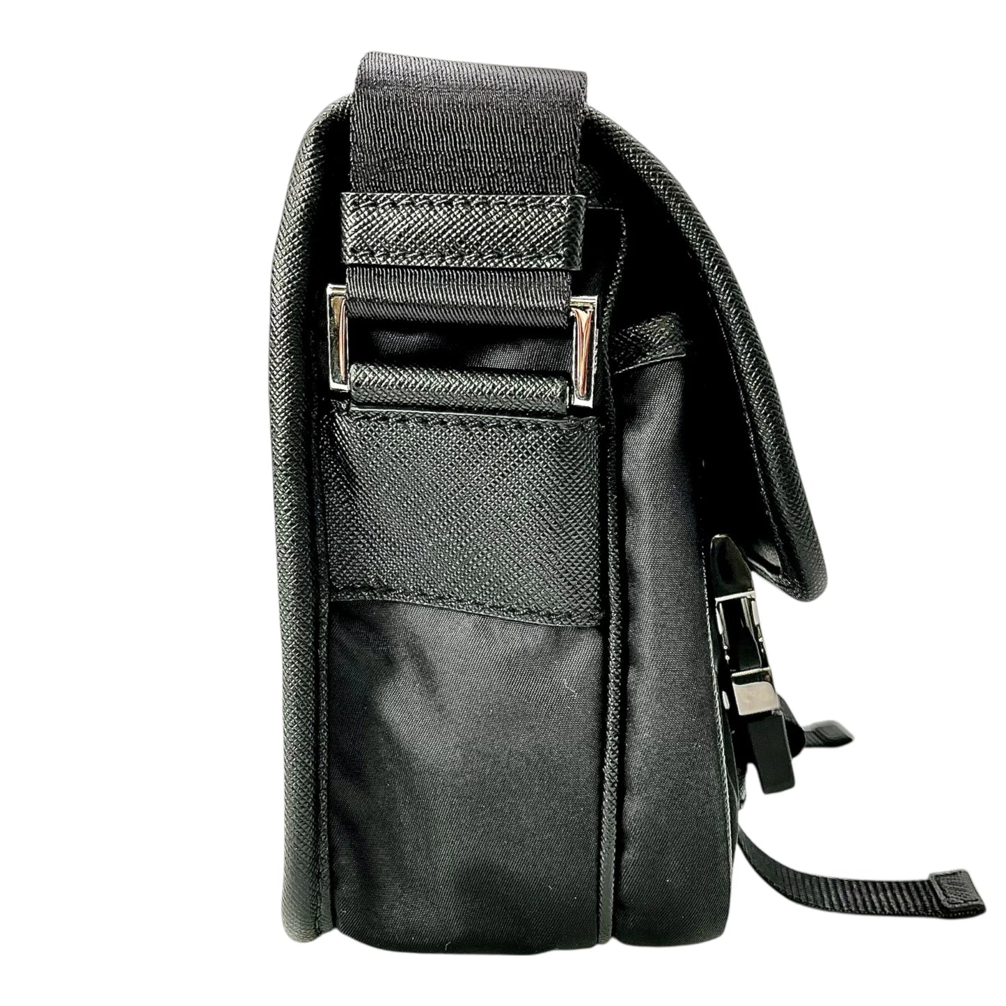 PRADA Re-Nylon Shoulder Bag with Pouch - Black