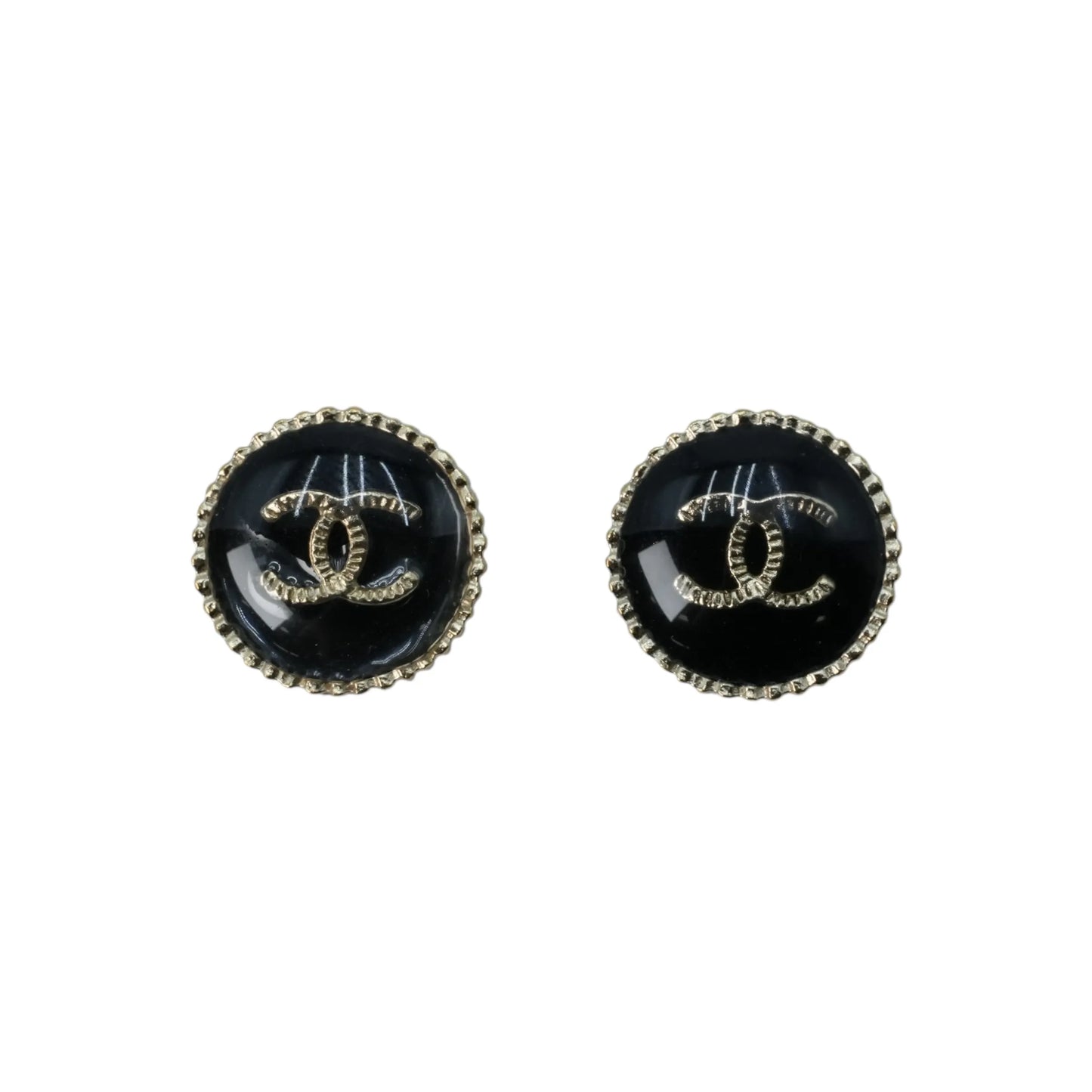 CHANEL CC Logo Earring A21 V - Black