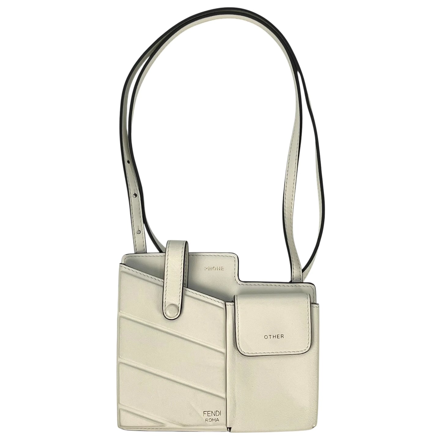 FENDI Phone Case Shoulder Bag - White