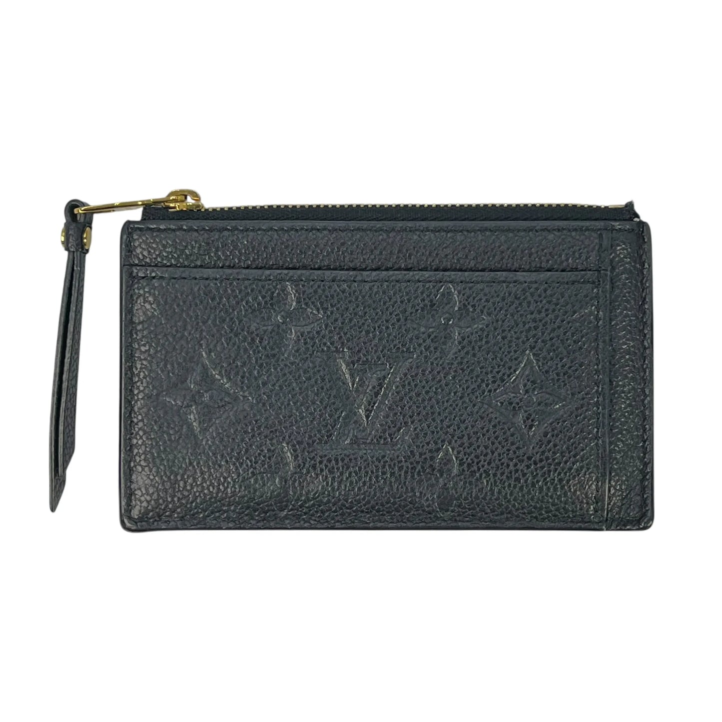 Louis Vuitton Monogram Empreinte Porte Cartes Card Case - Black