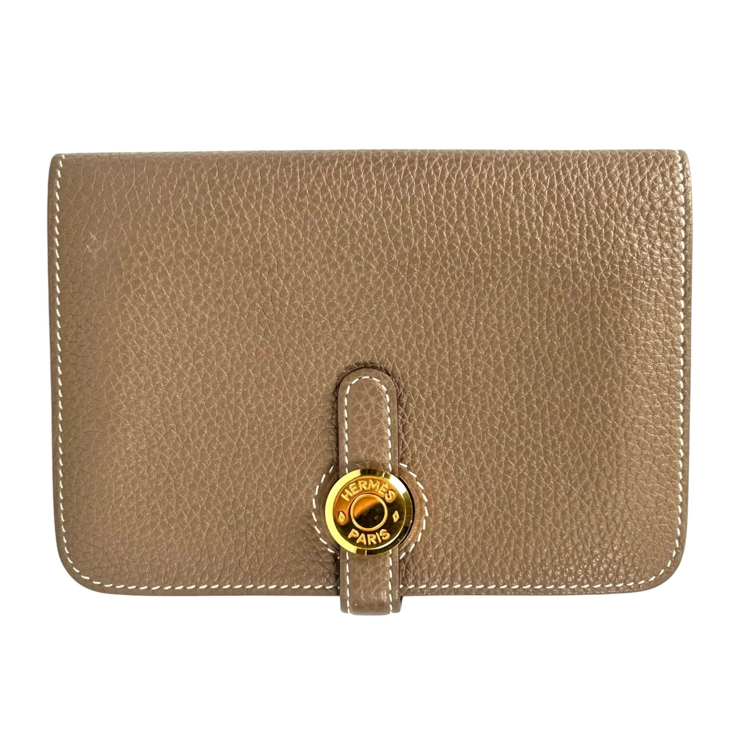Hermes Dogon Togo Compact Wallet - Brown