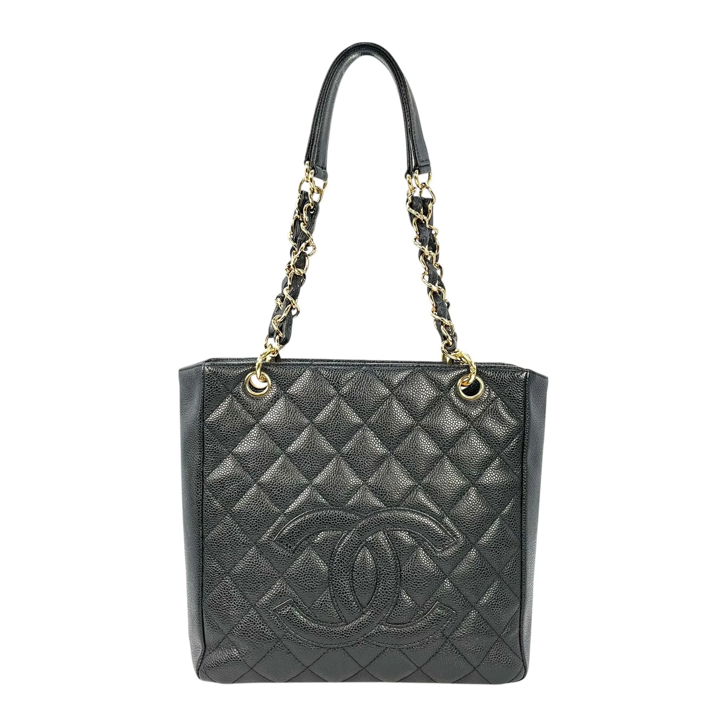 CHANEL PST Cain Tote Bag - Black