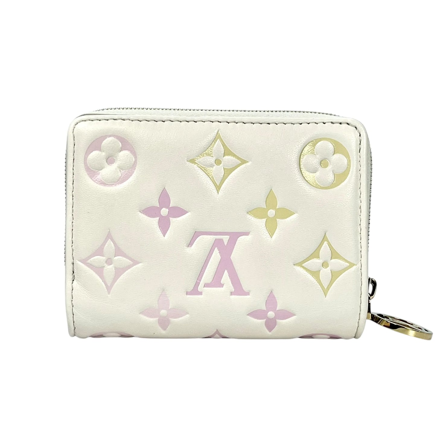 Louis Vuitton Monogram Portefeuille Lou Compact Wallet - White
