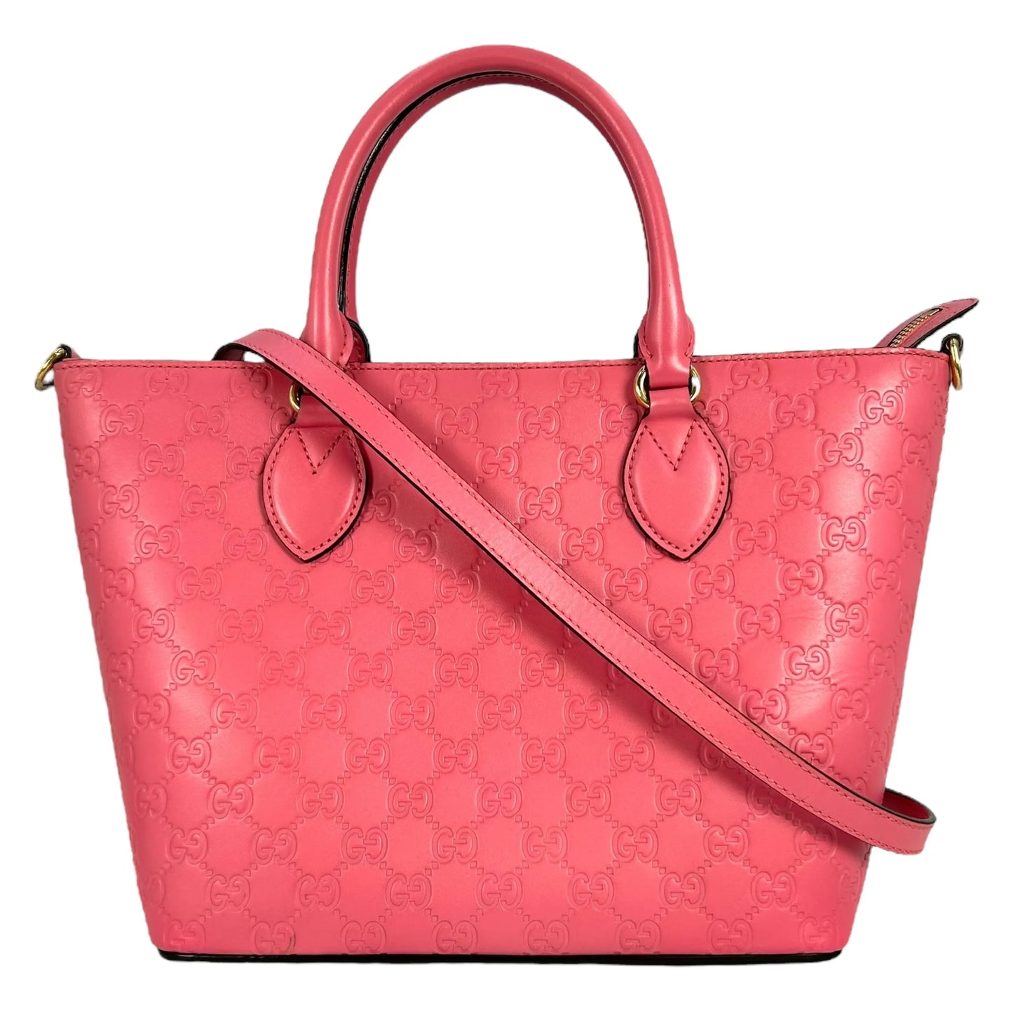 GUCCI Guccissima Leather Hand Bag Shoulder Bag - Pink