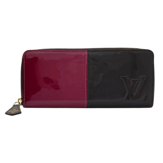 LOUIS VUITTON Portefeuille Miroir Bicolor Vernis Long Wallet - Darkbrown × Red