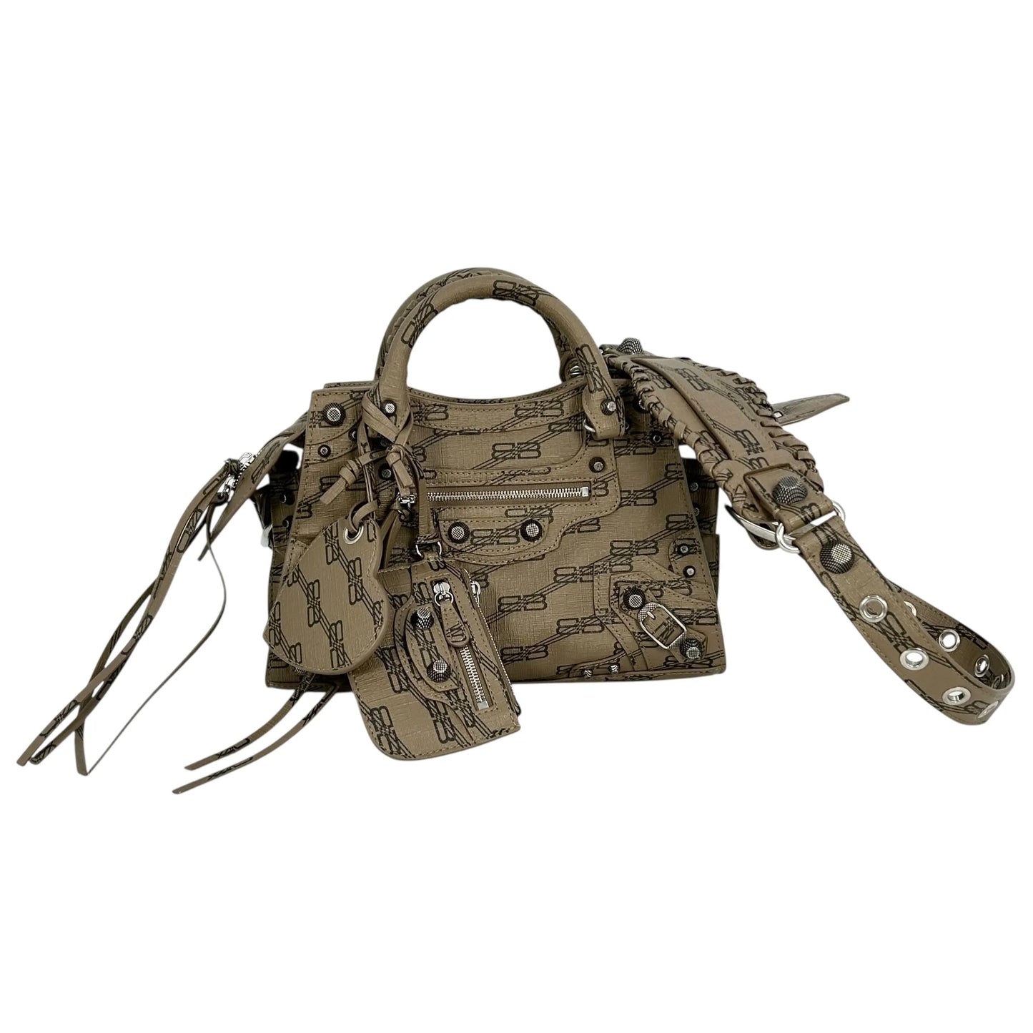 BALENCIAGA Neo Cagole City XS Hand Bag Shoulder Bag - Brown