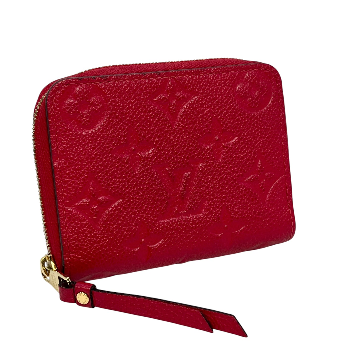 Louis Vuitton Monogram Empreinte Zippy Coin Case - Red