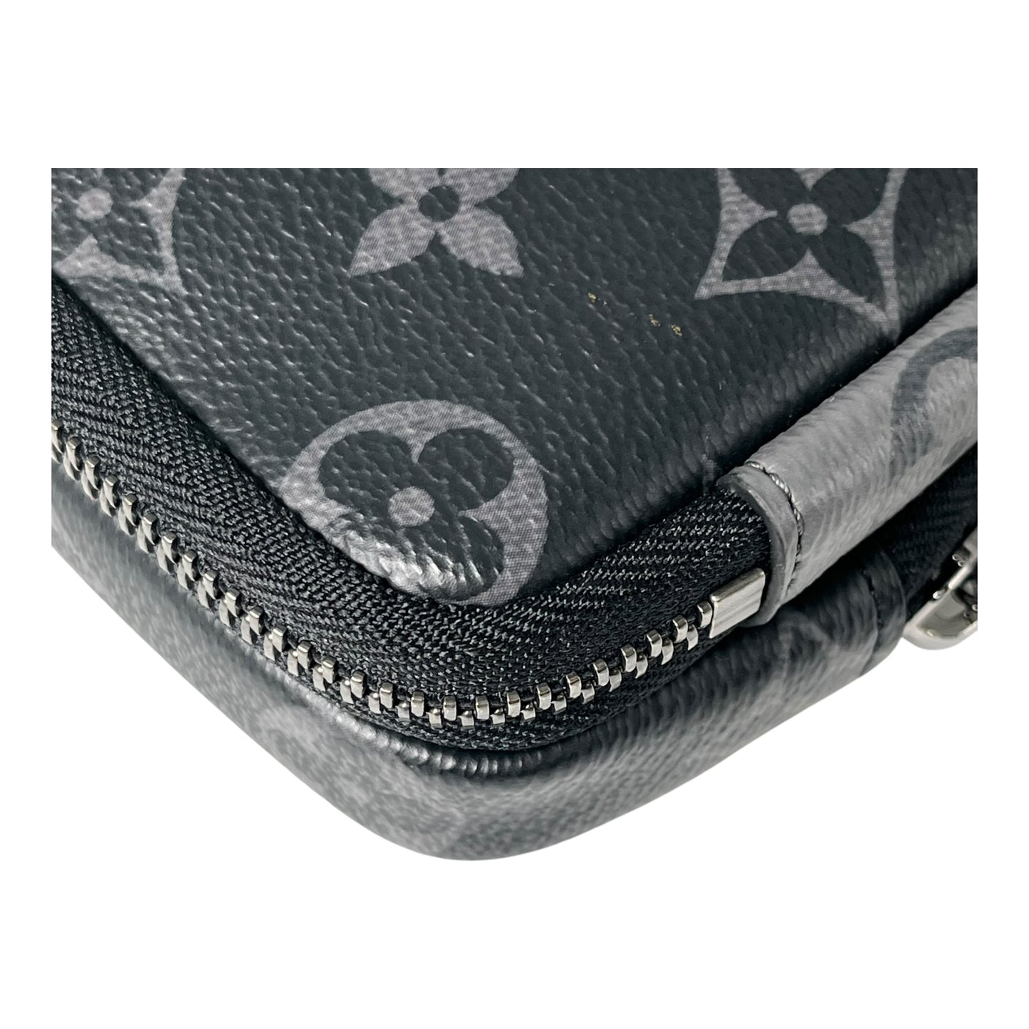 Louis Vuitton Double Phone Pouch Rev erse Monogram Eclipse