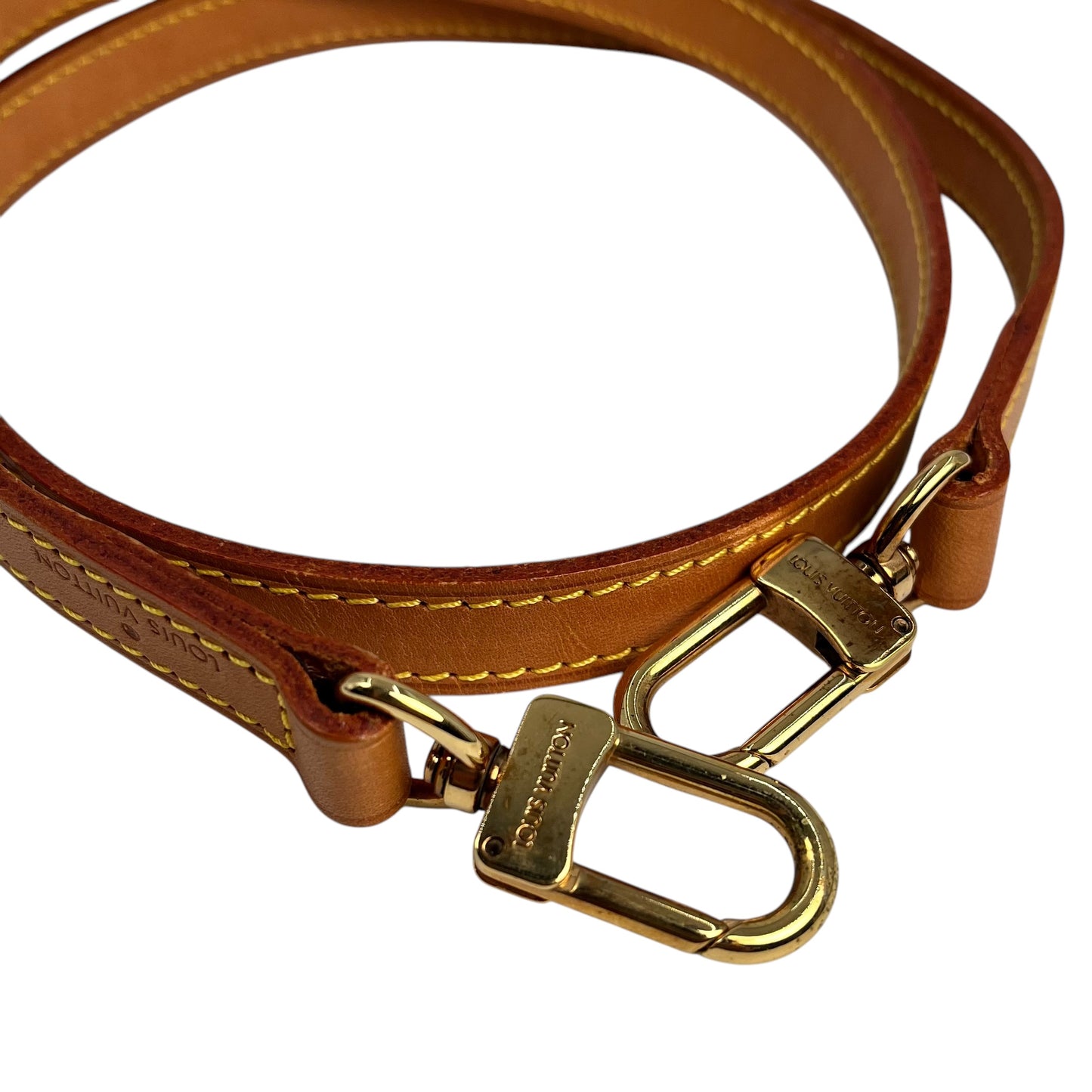 Louis Vuitton Brown Cowhide Leather Strap