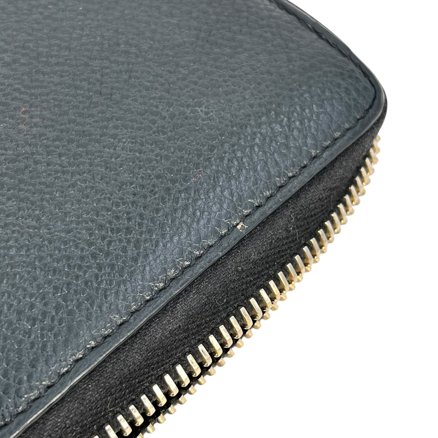 Saint Laurent YSL logo leather Round zip wallet