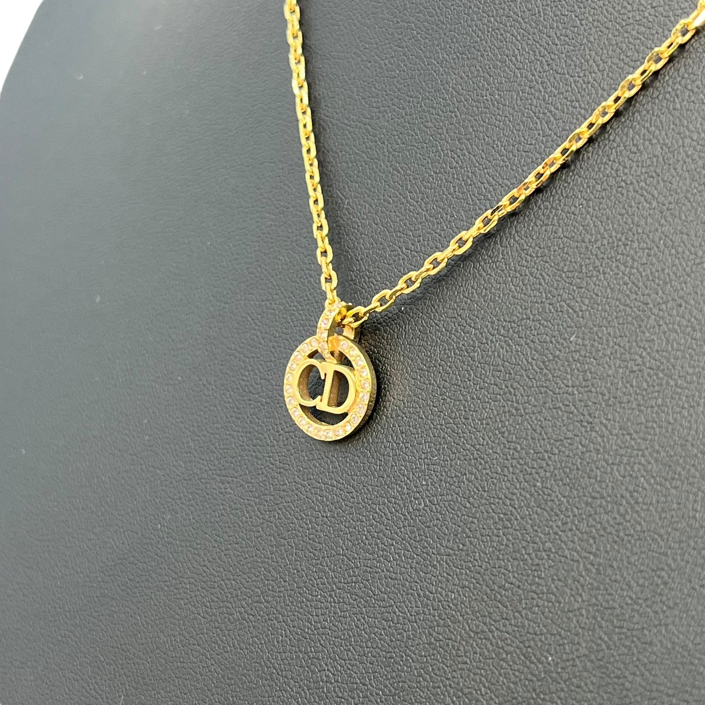 Dior Clair D Lune Necklace Metal Crystal