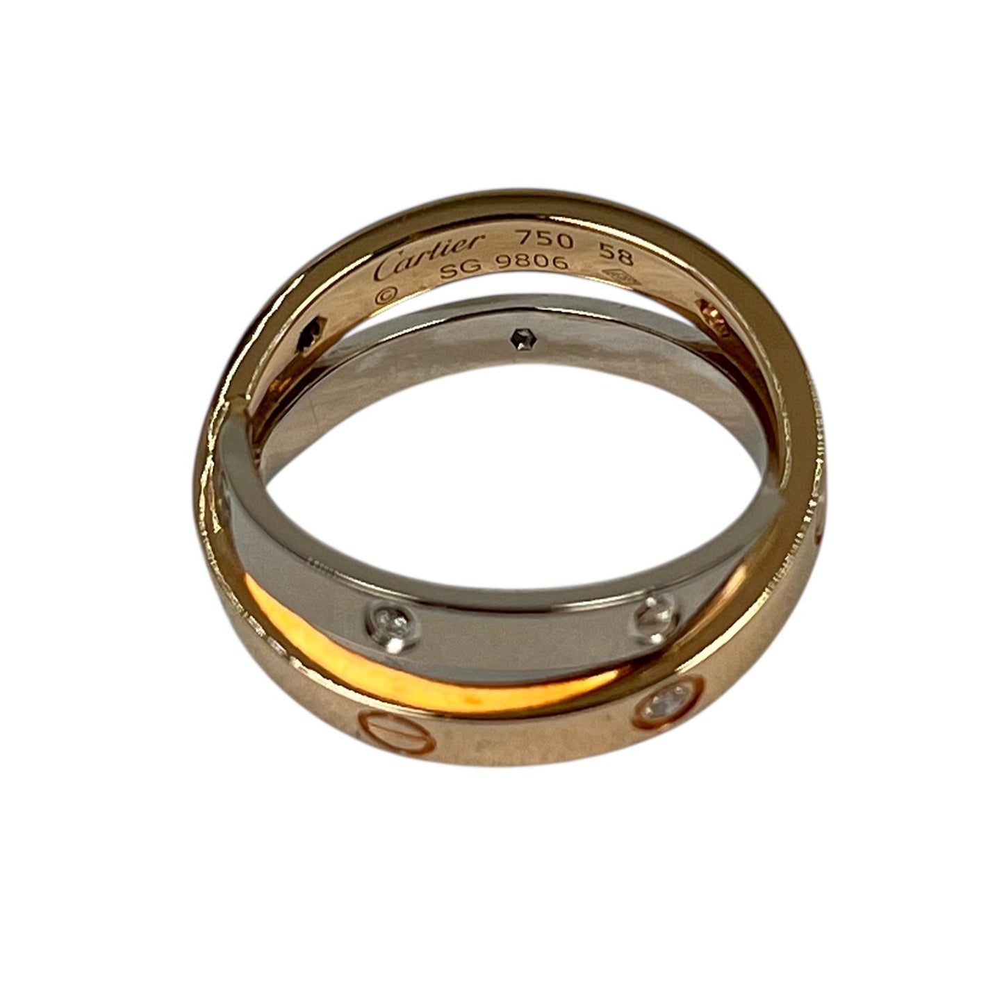 Cartier Be Love Ring K18PG/WG Jewelry