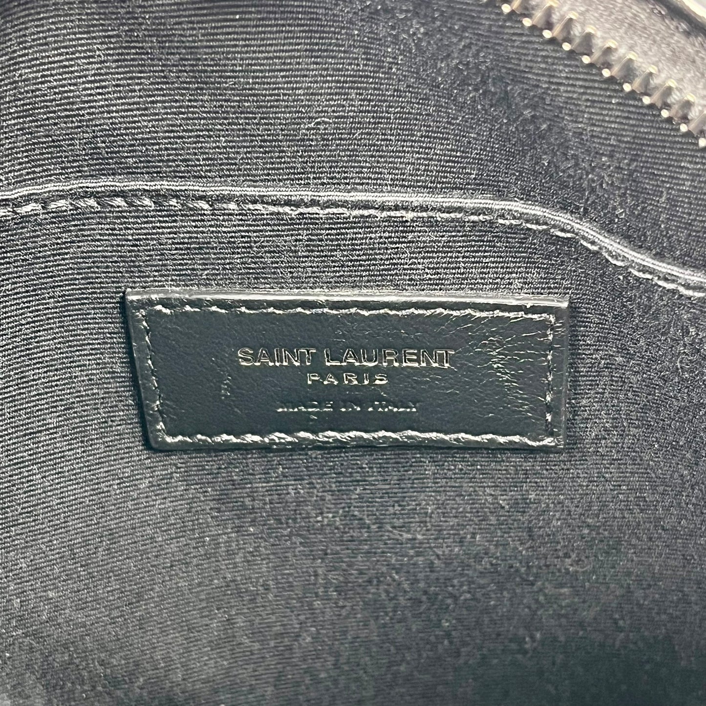 Saint Laurent Vinyle Mini Chain Shoulder Bag - Black