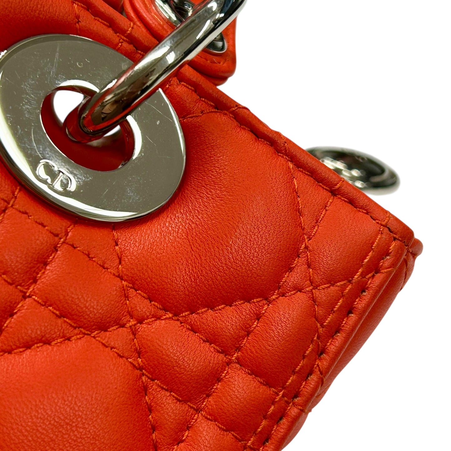 Dior Lady Dior 2way Bag - Orange