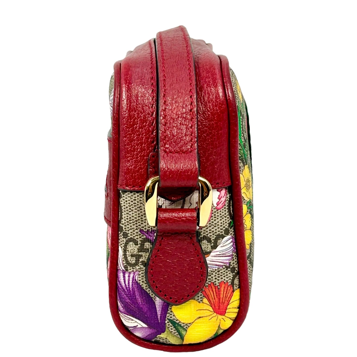 GUCCI GG Flora Ophidia Shoulder Bag - Red