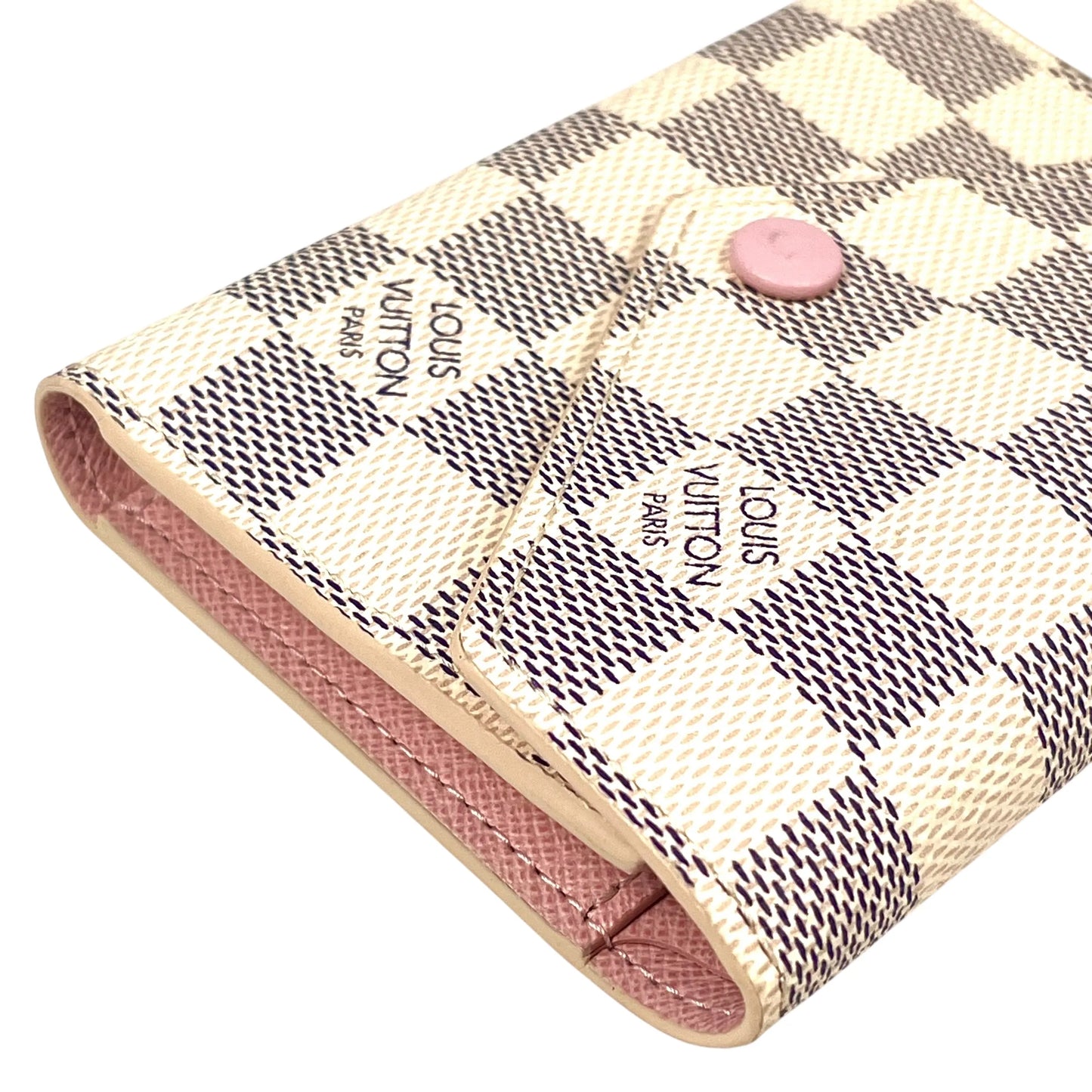 Louis Vuitton Damier Portefeuille VIctorine Compact Wallet - White