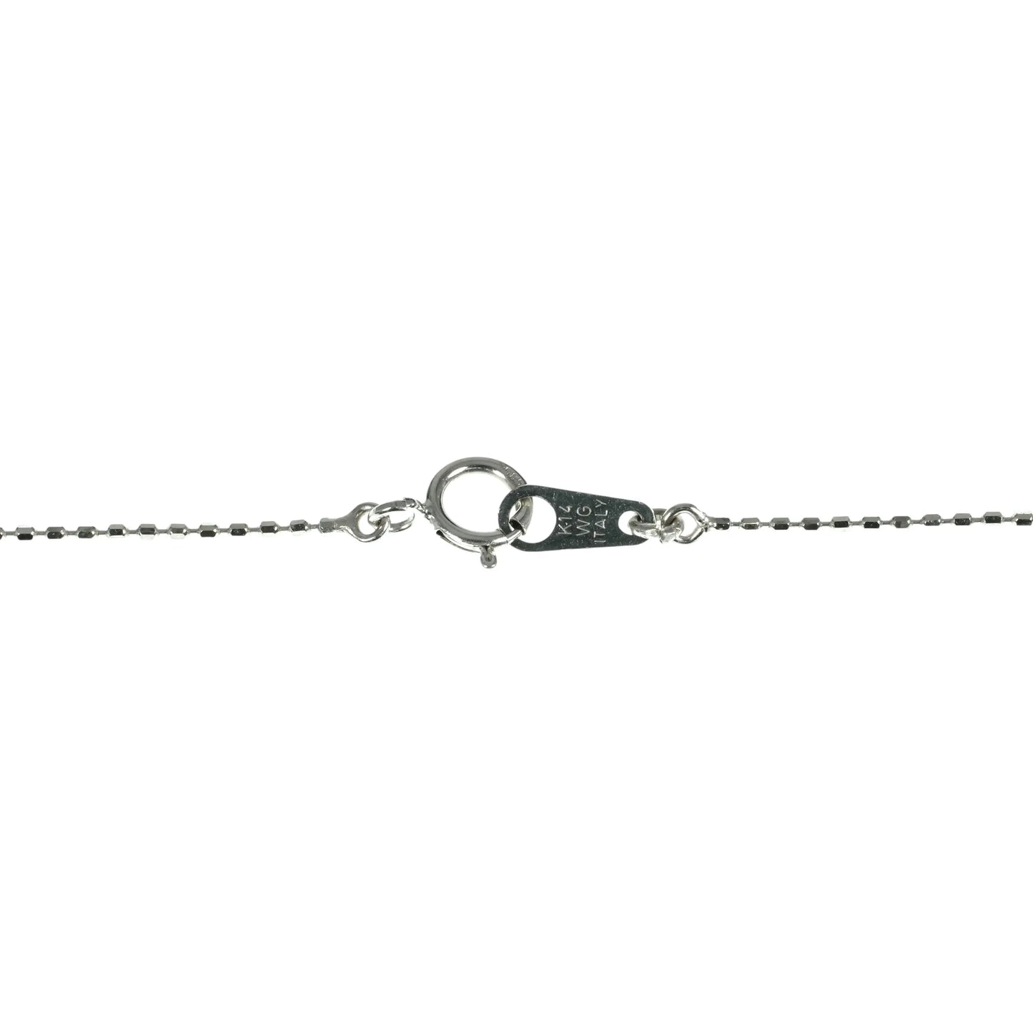 K14WG 7P Diamond Necklace