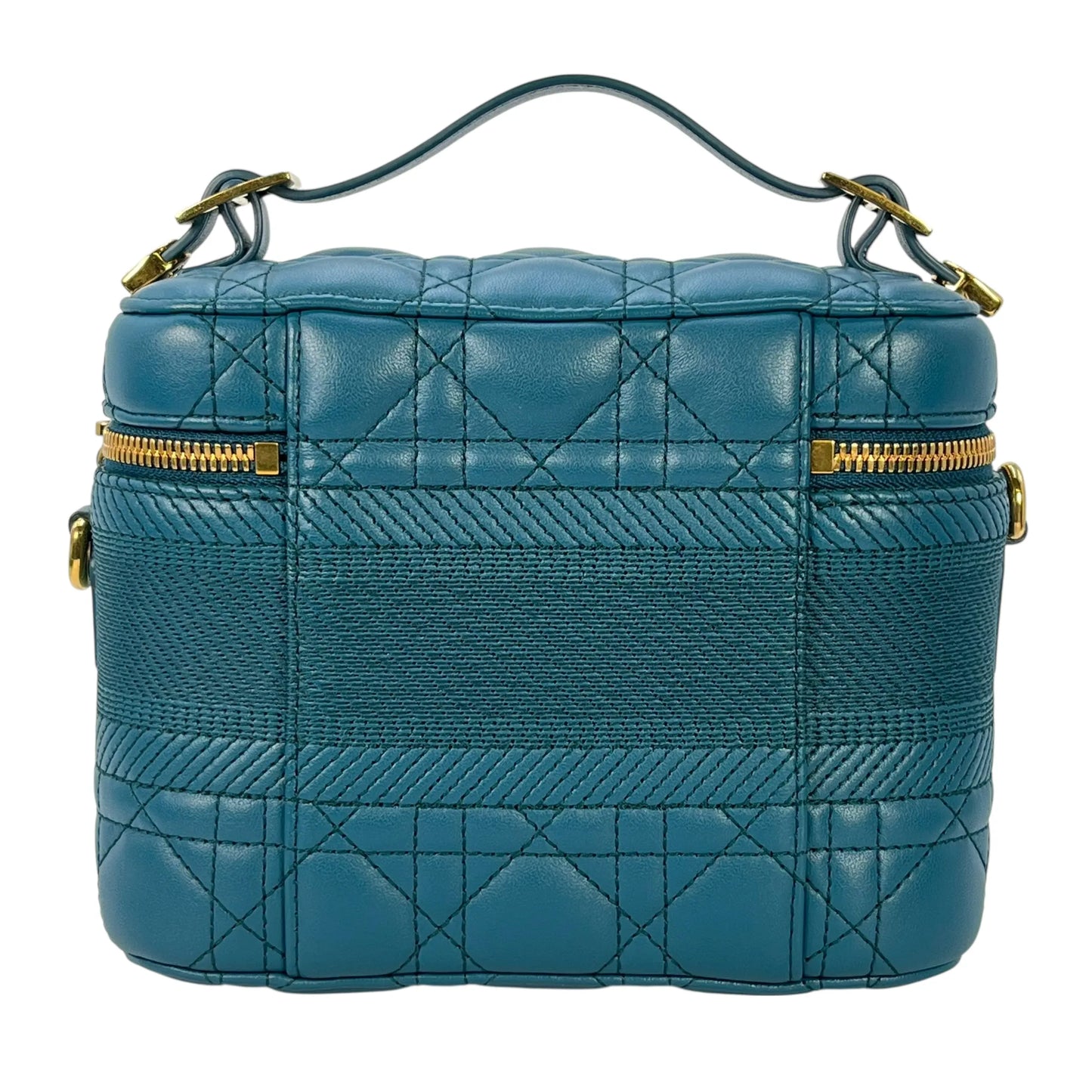 Dior Small Travel Vanity Hand Bag Shoulder Bag - Blue