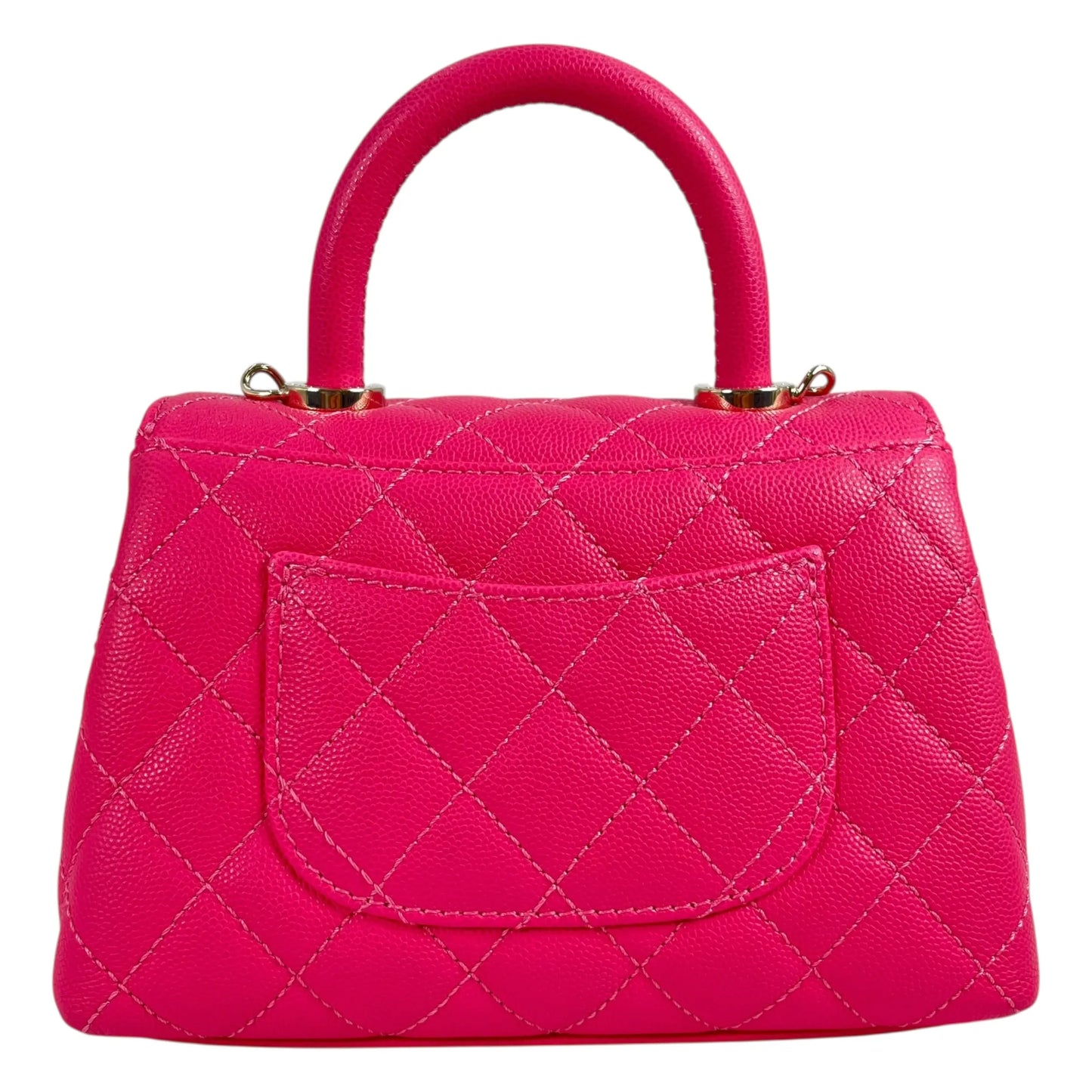 CHANEL Coco Handle 19XXS Caviar Skin Hand Bag - Pink